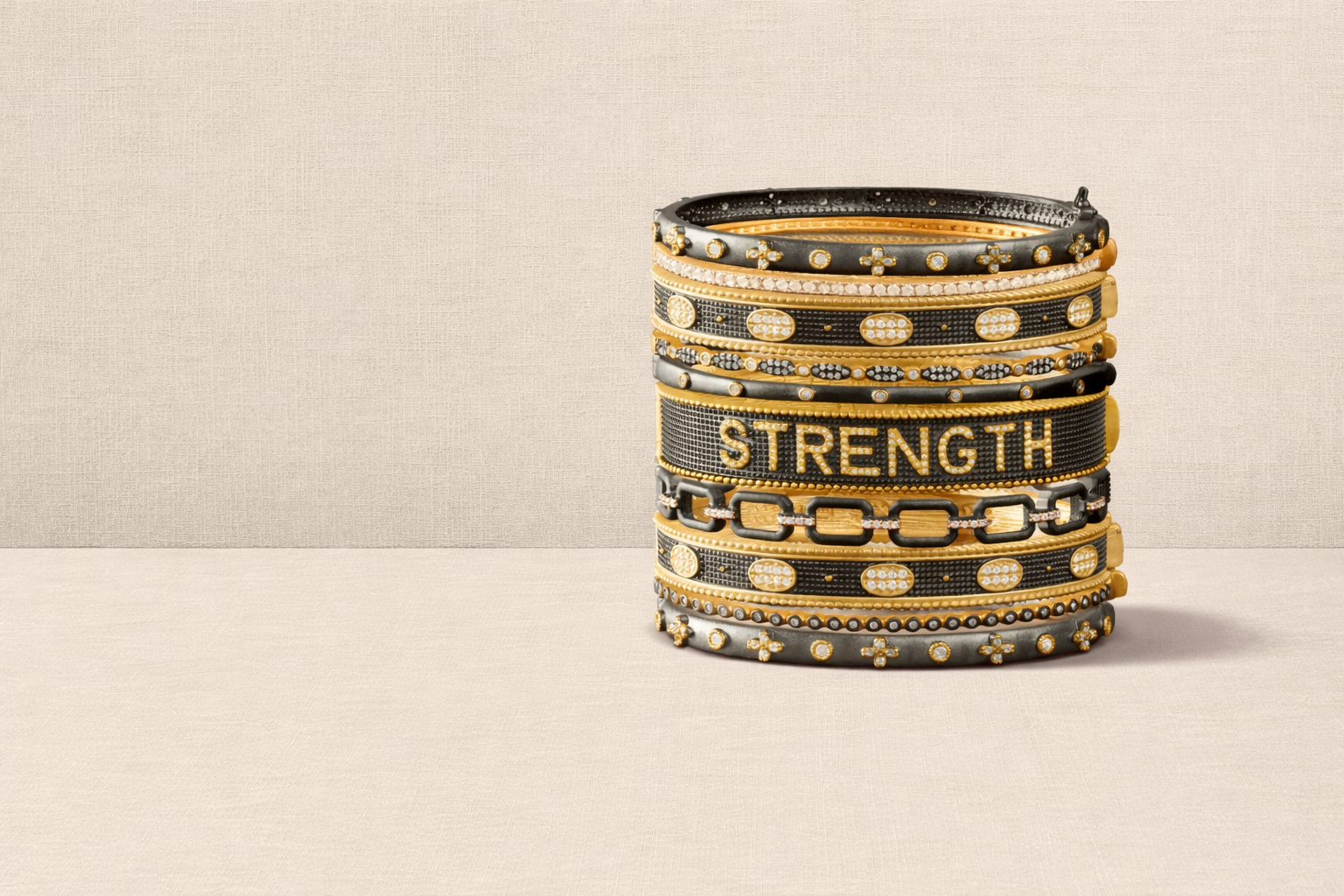 Frieda Rothman Gold Tone Pavé Skinny Bangle Bracelet/ NEW/ never worn Thank you all for the incredibly warm wishes on my  main image 3