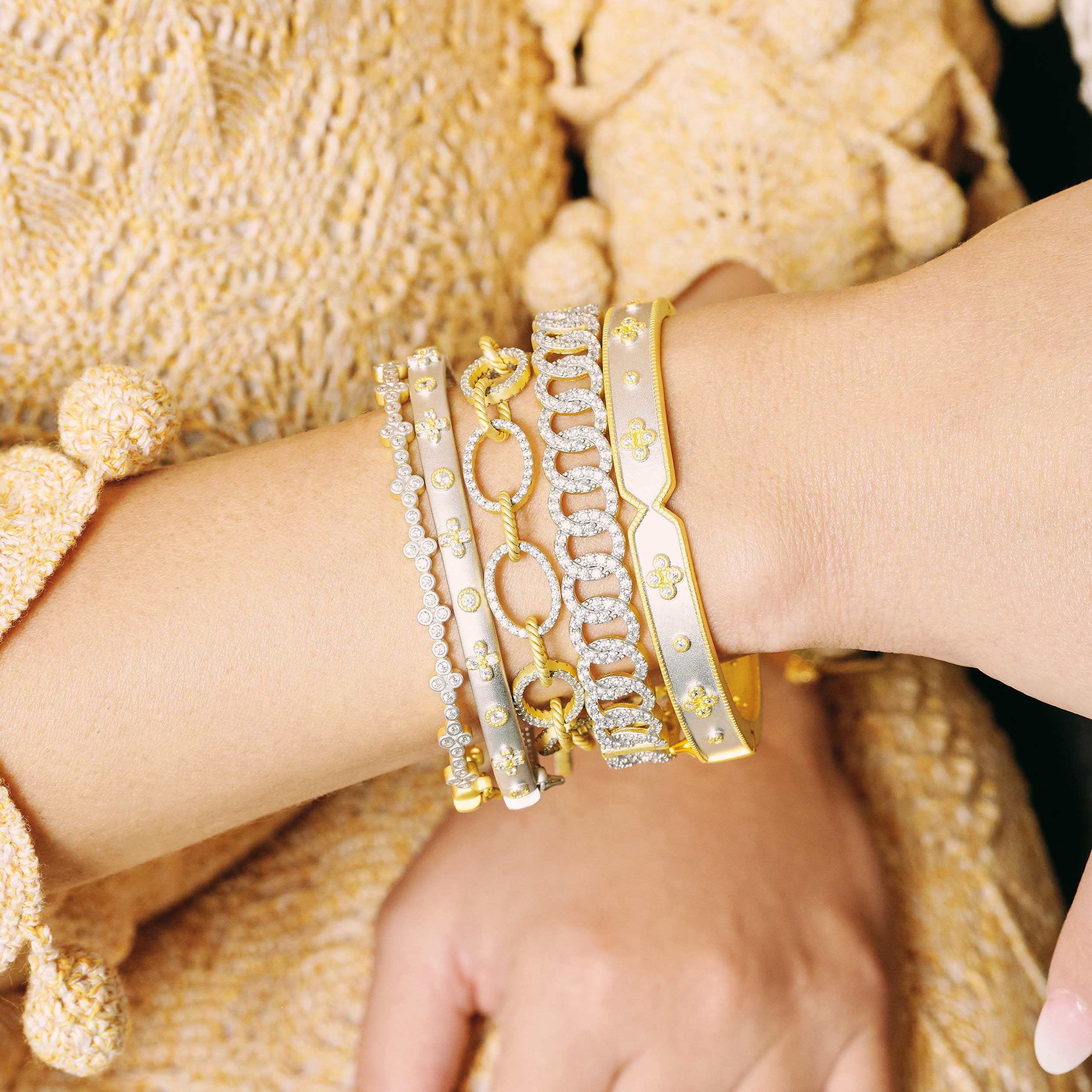 Our Favorite Clover Hinge Bangle - FREIDA ROTHMAN