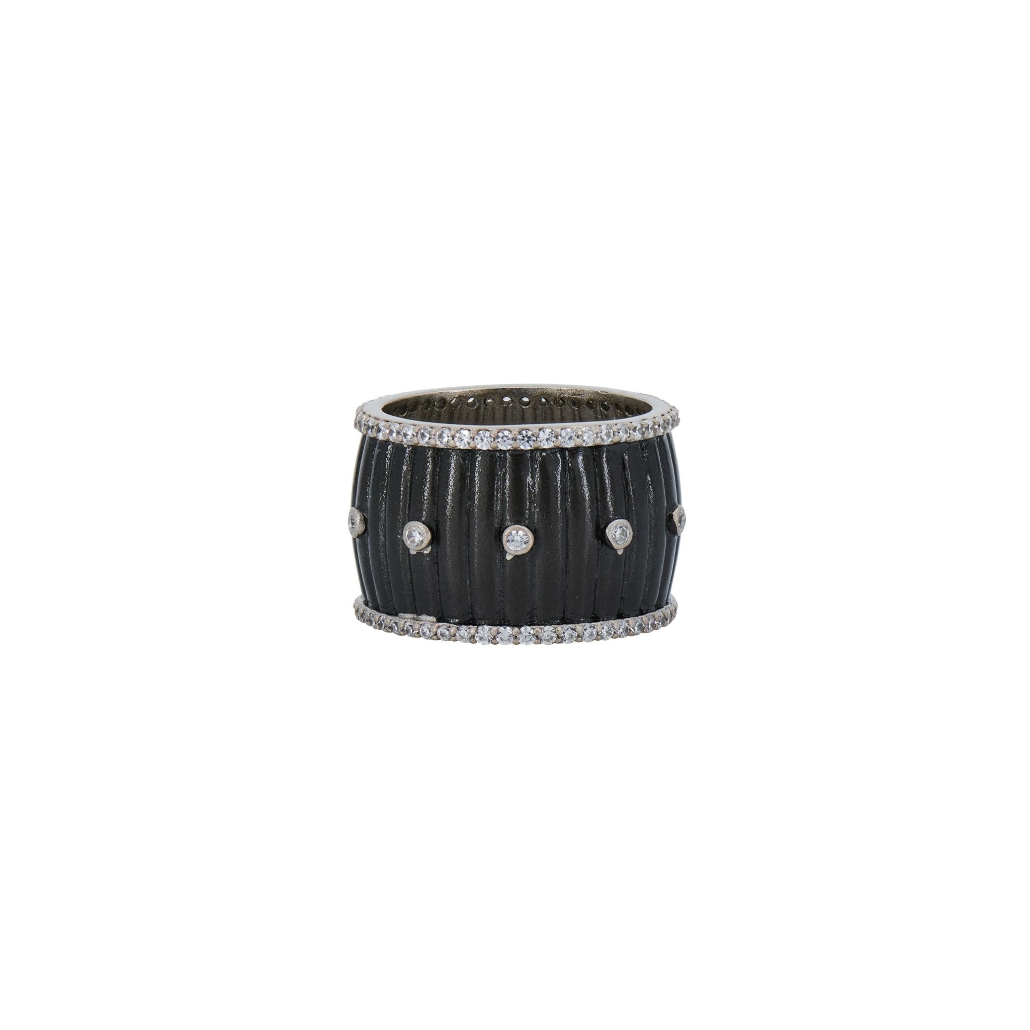 Industrial Finish Ribbed Metro Cigar Band - FREIDA ROTHMAN
