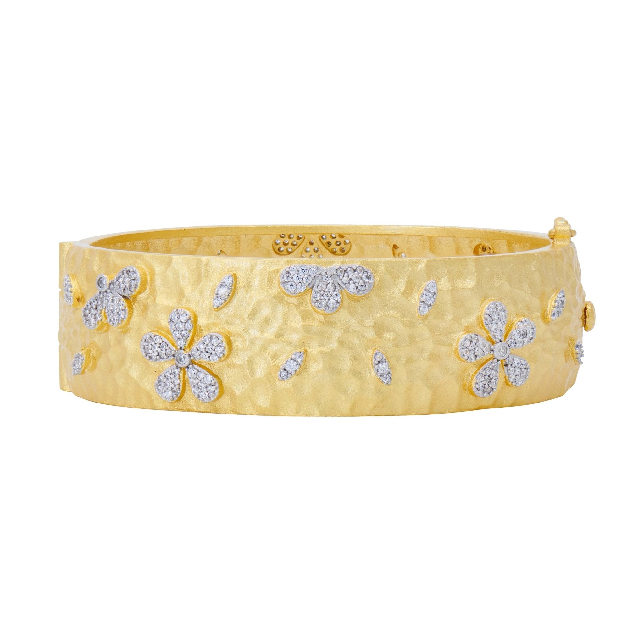 Garden of Grit Hammered Statement Bracelet - FREIDA ROTHMAN