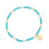 City Petals Turquoise Beaded Stretch Bracelet - FREIDA ROTHMAN