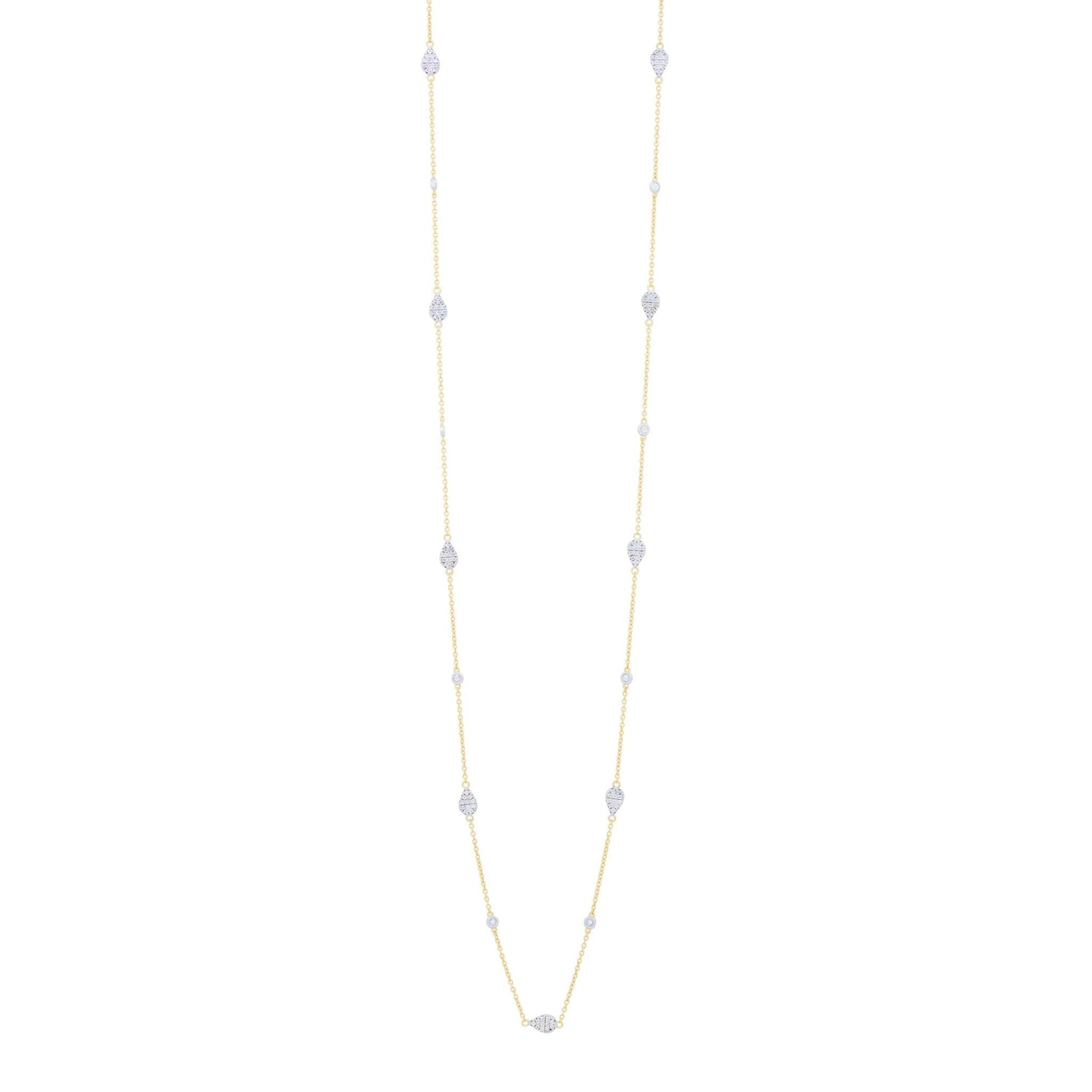 City Petals Long Station Necklace - FREIDA ROTHMAN