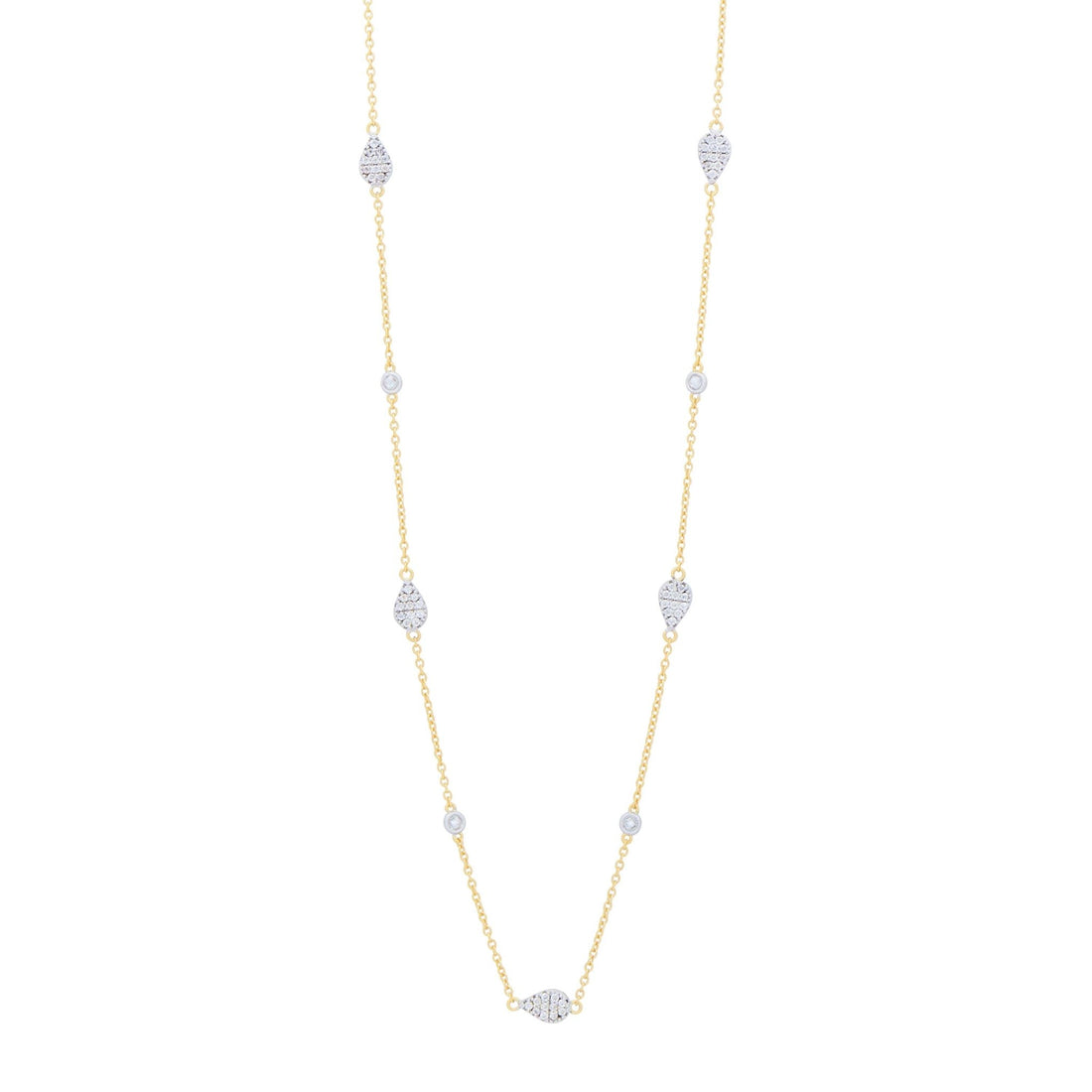 City Petals Long Station Necklace - FREIDA ROTHMAN