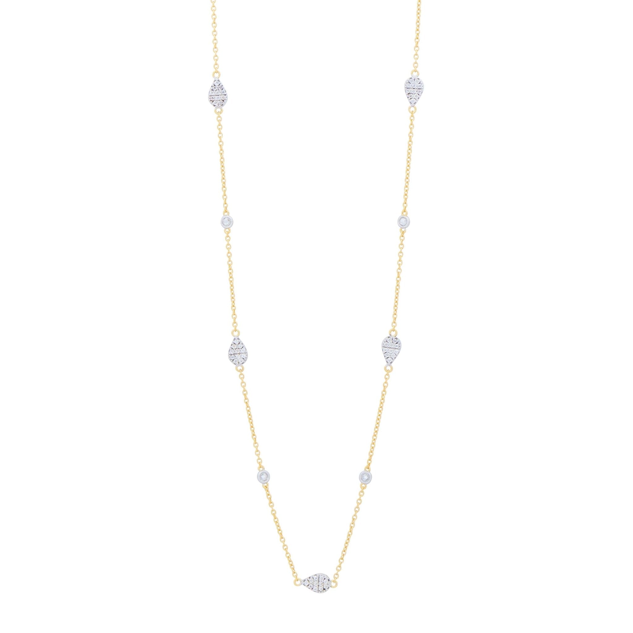 City Petals Long Station Necklace - FREIDA ROTHMAN