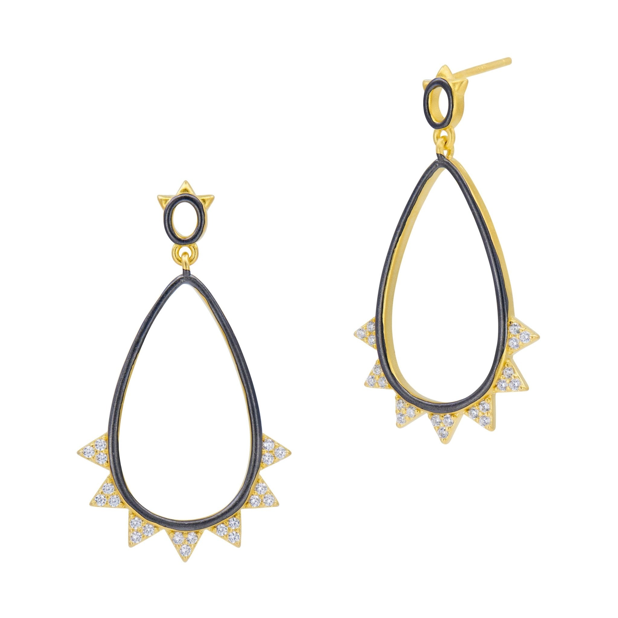 Brooklyn Sunburst Teardrop Earrings - FREIDA ROTHMAN