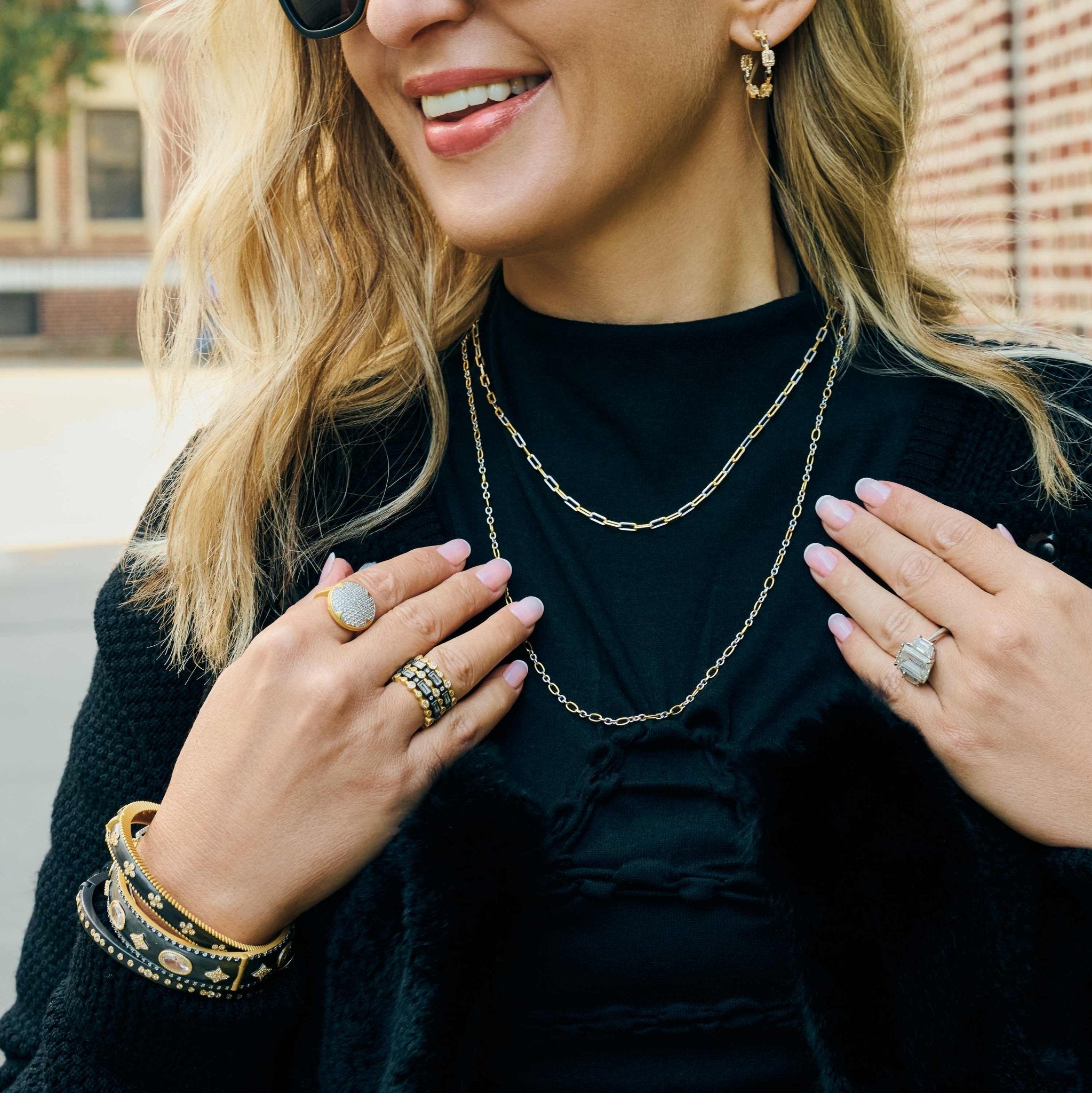 Signature Figaro Chain Link Necklace - FREIDA ROTHMAN