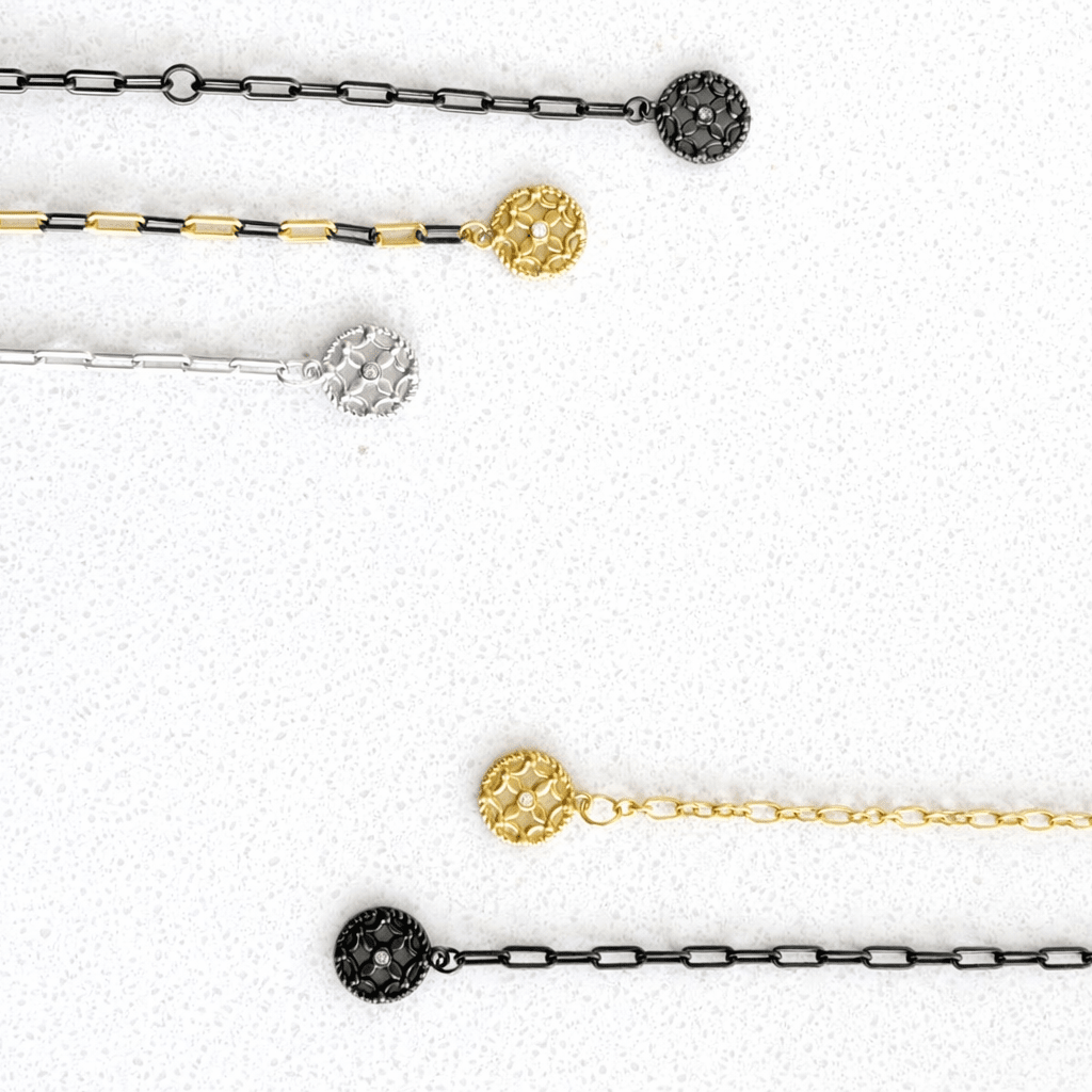 The Linked Hearts Charm Necklace - FREIDA ROTHMAN