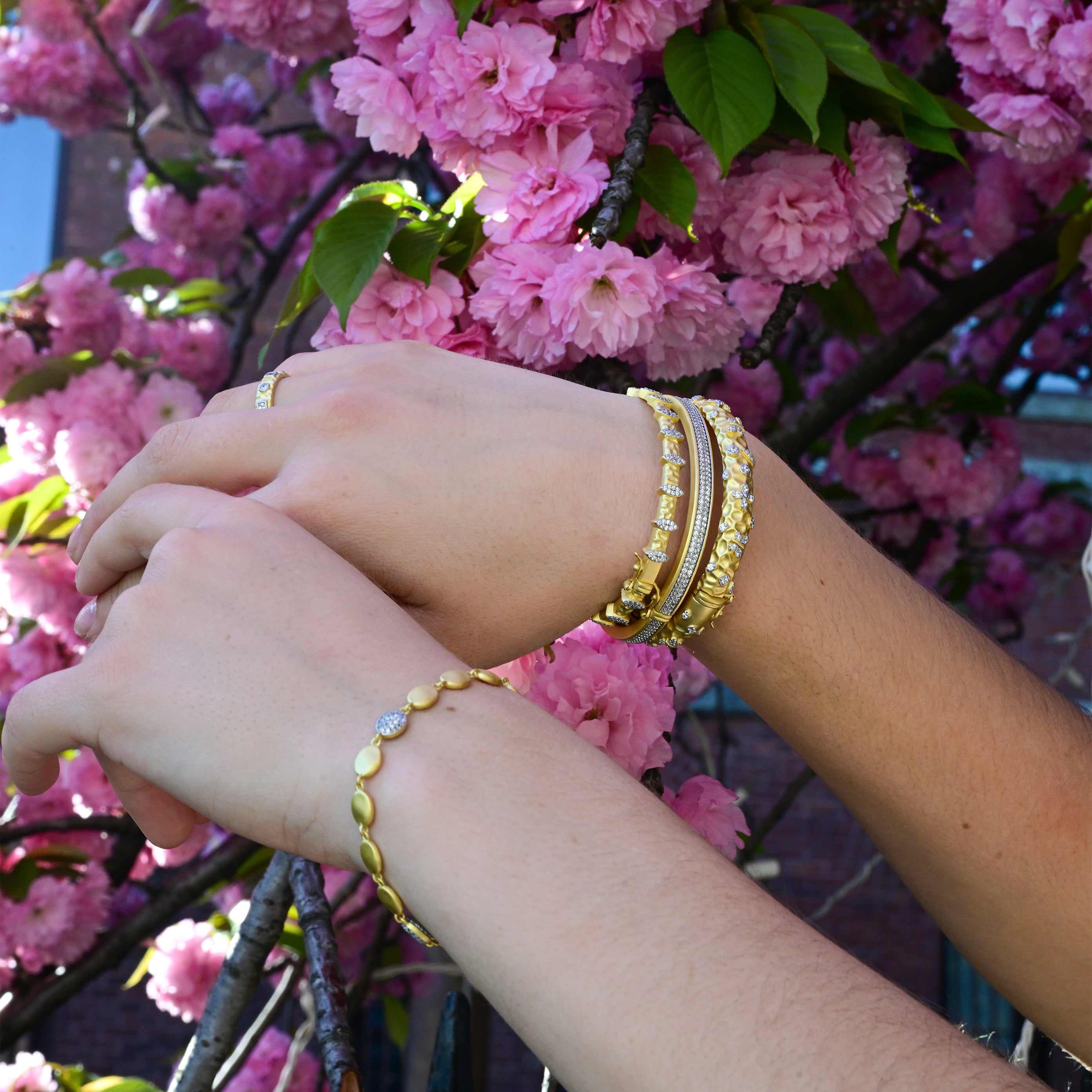 Petals in Bloom Chain Link Bracelet