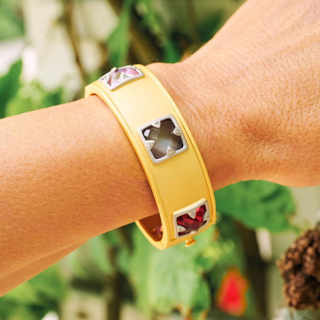 Coastal Cobblestone Statement Hinge Bracelet Brooklyn Coast BRACELET