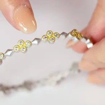 Fleur Bloom Delicate Hinge Bangle - FREIDA ROTHMAN