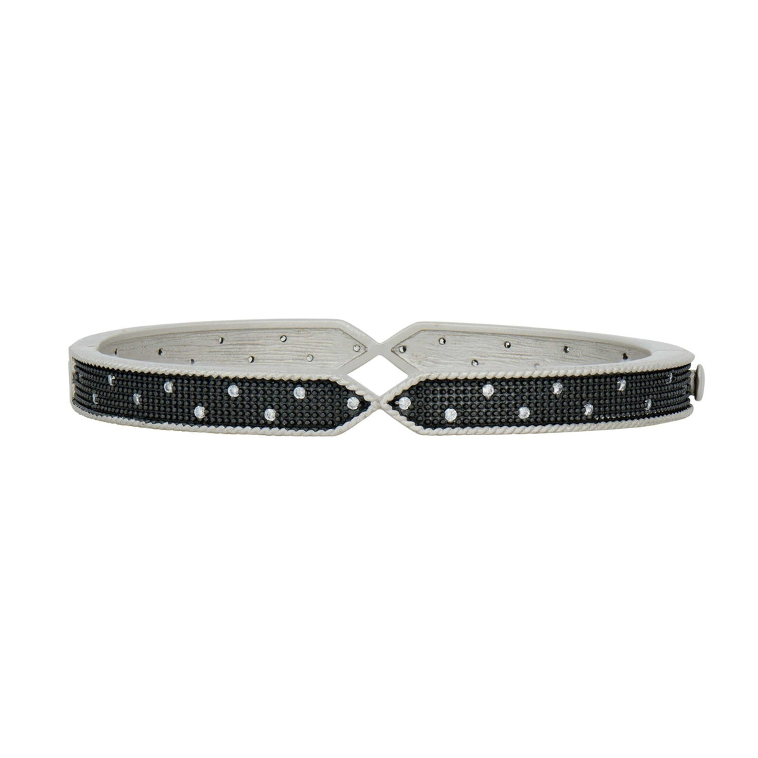 Industrial Texture Hinge Bangle - FREIDA ROTHMAN