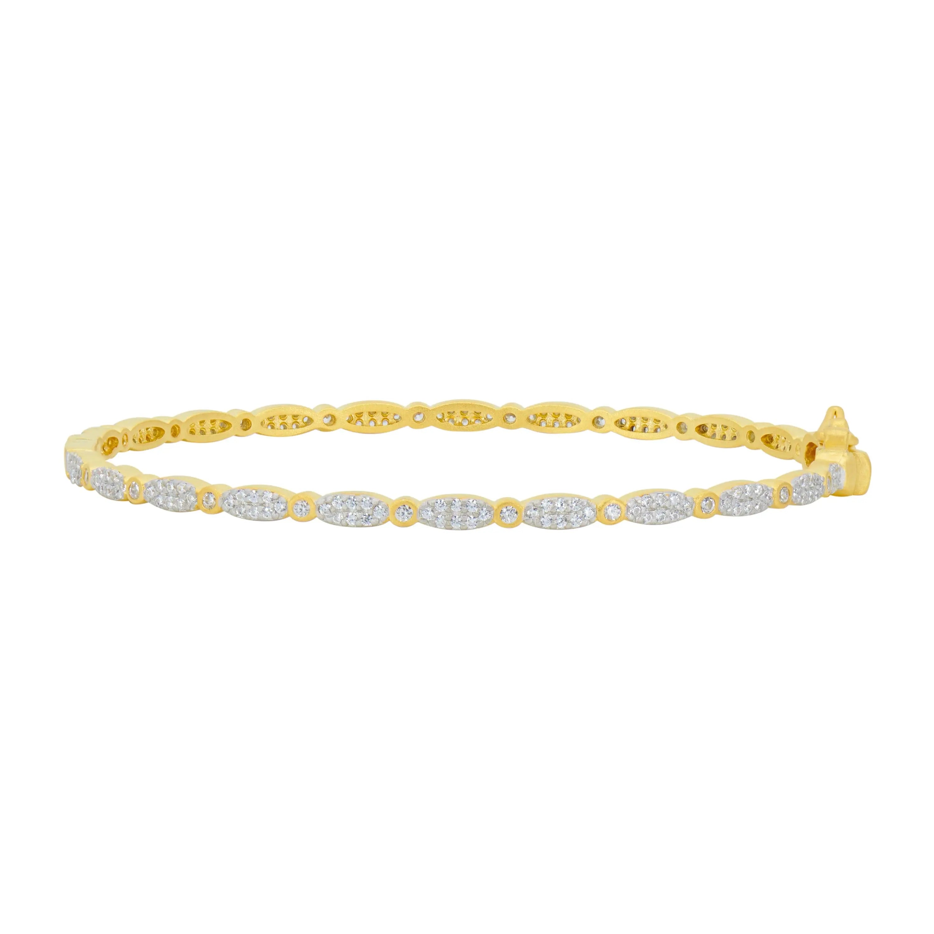 Marquise Pavé Thin Hinge Bangle FR Signature Reimagined BRACELET