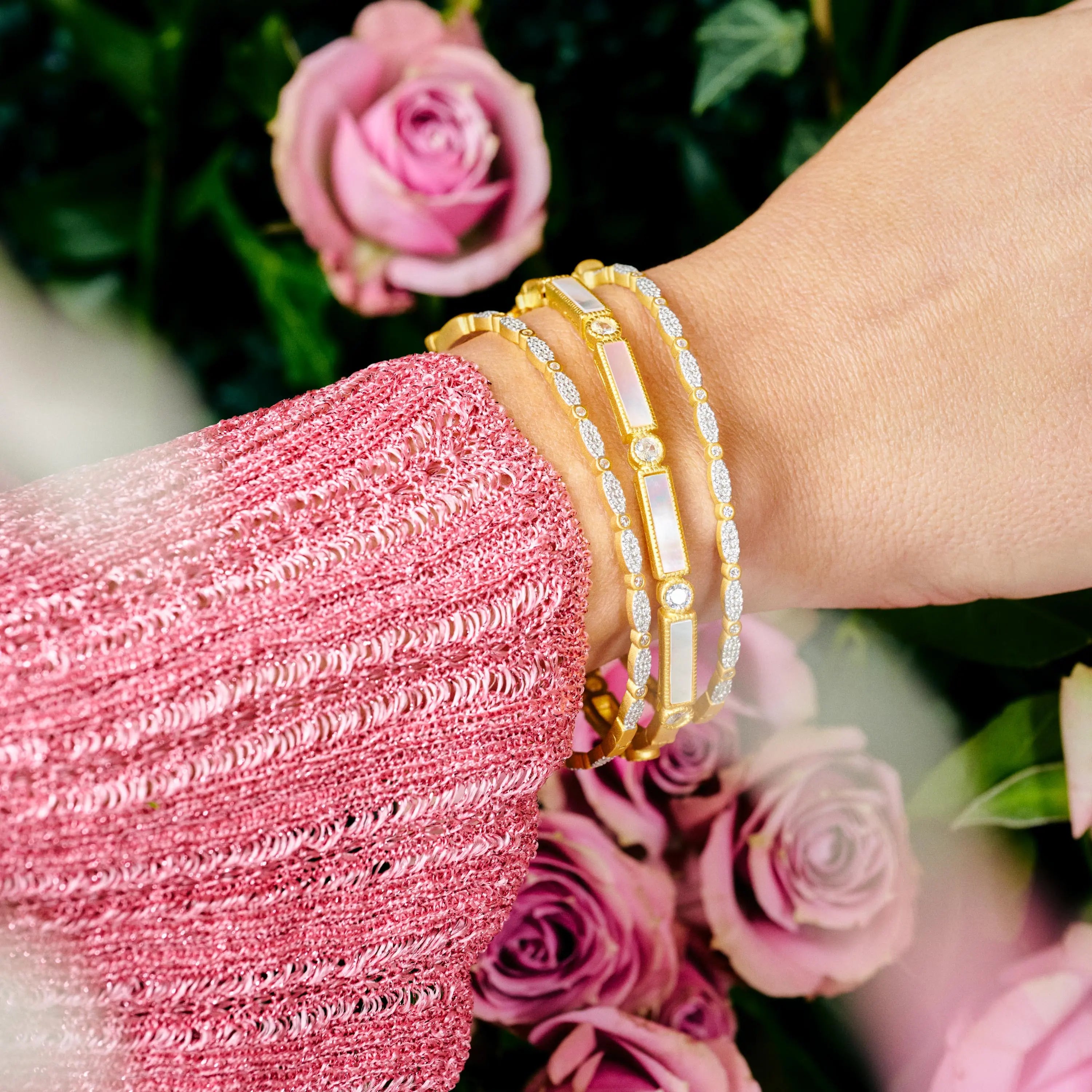 Marquise Pavé Thin Hinge Bangle FR Signature Reimagined BRACELET