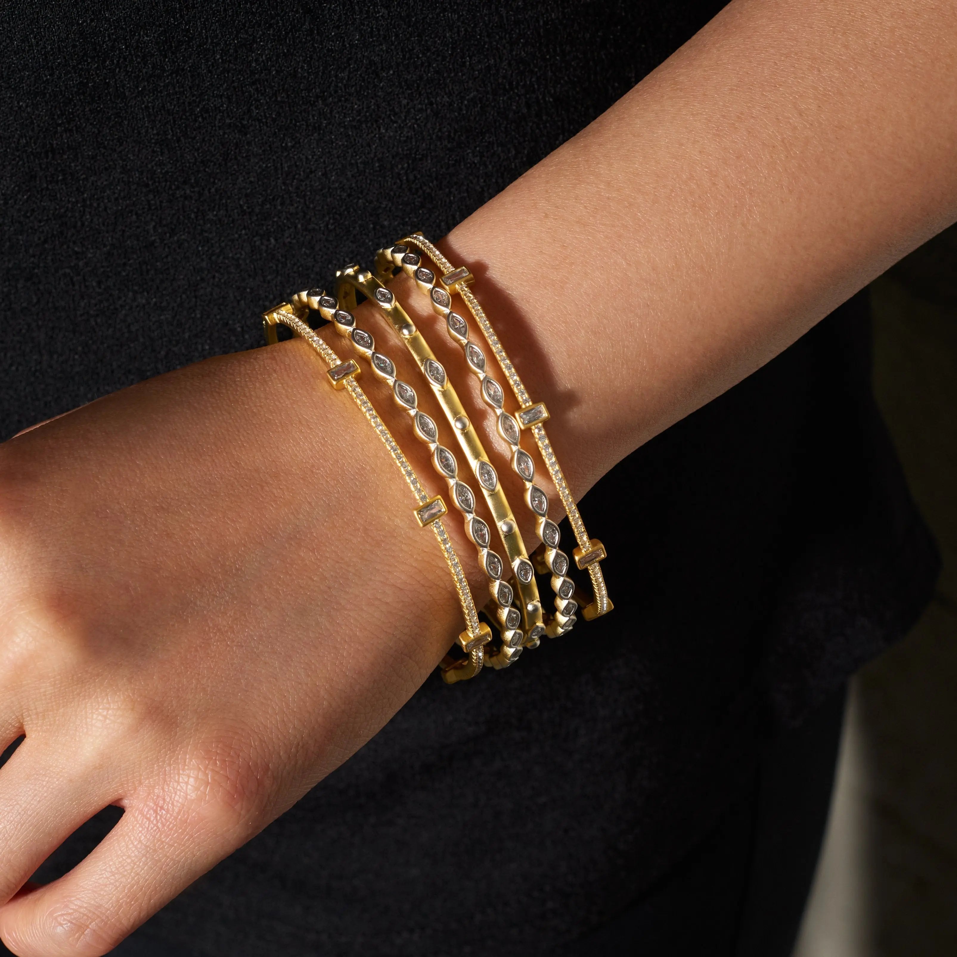 Roped Station Bangle SLIDE BANGLE FOR STACKING BRACELET