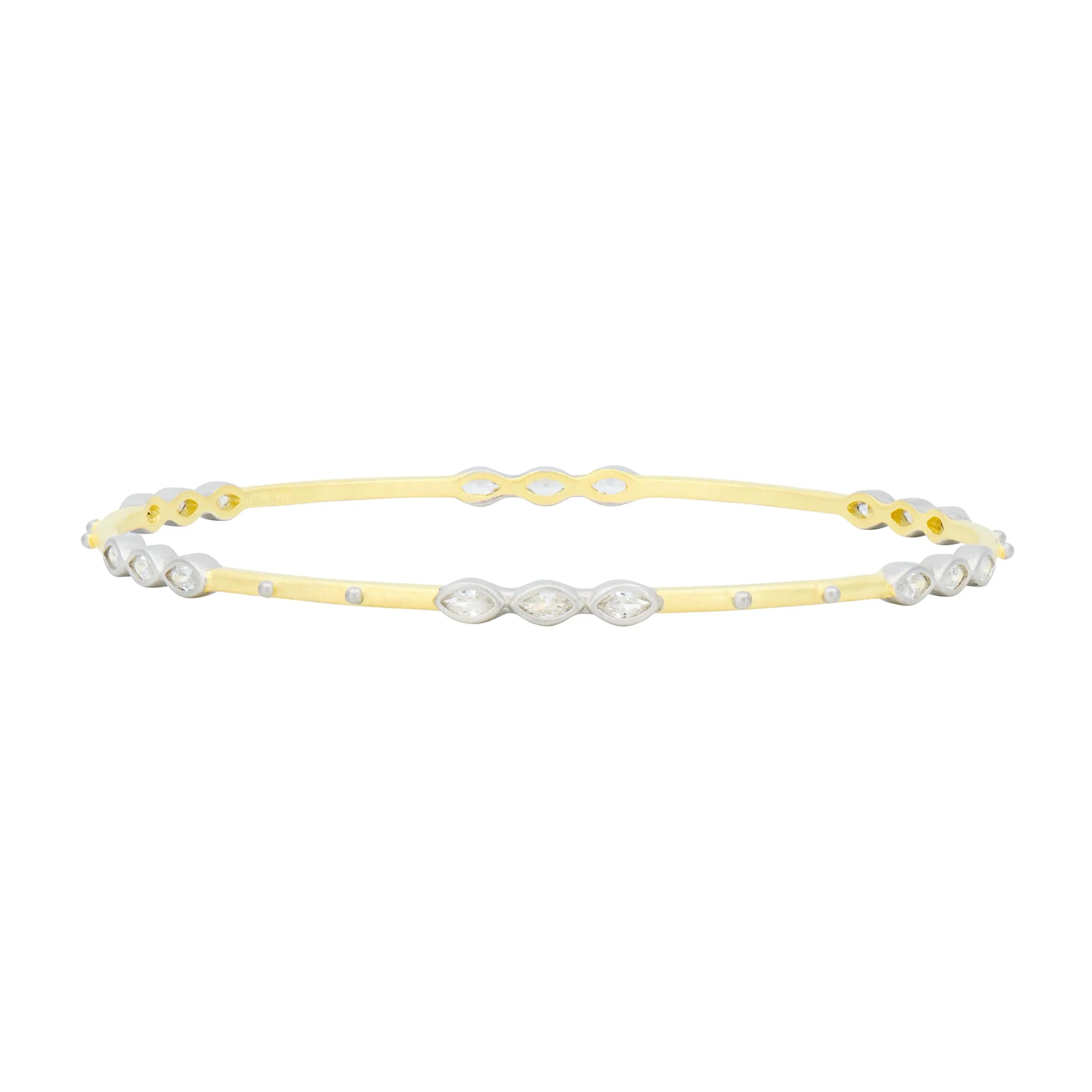 Signature Marquise Station 3-Stack Bangle FR Signature Reimagined BRACELET