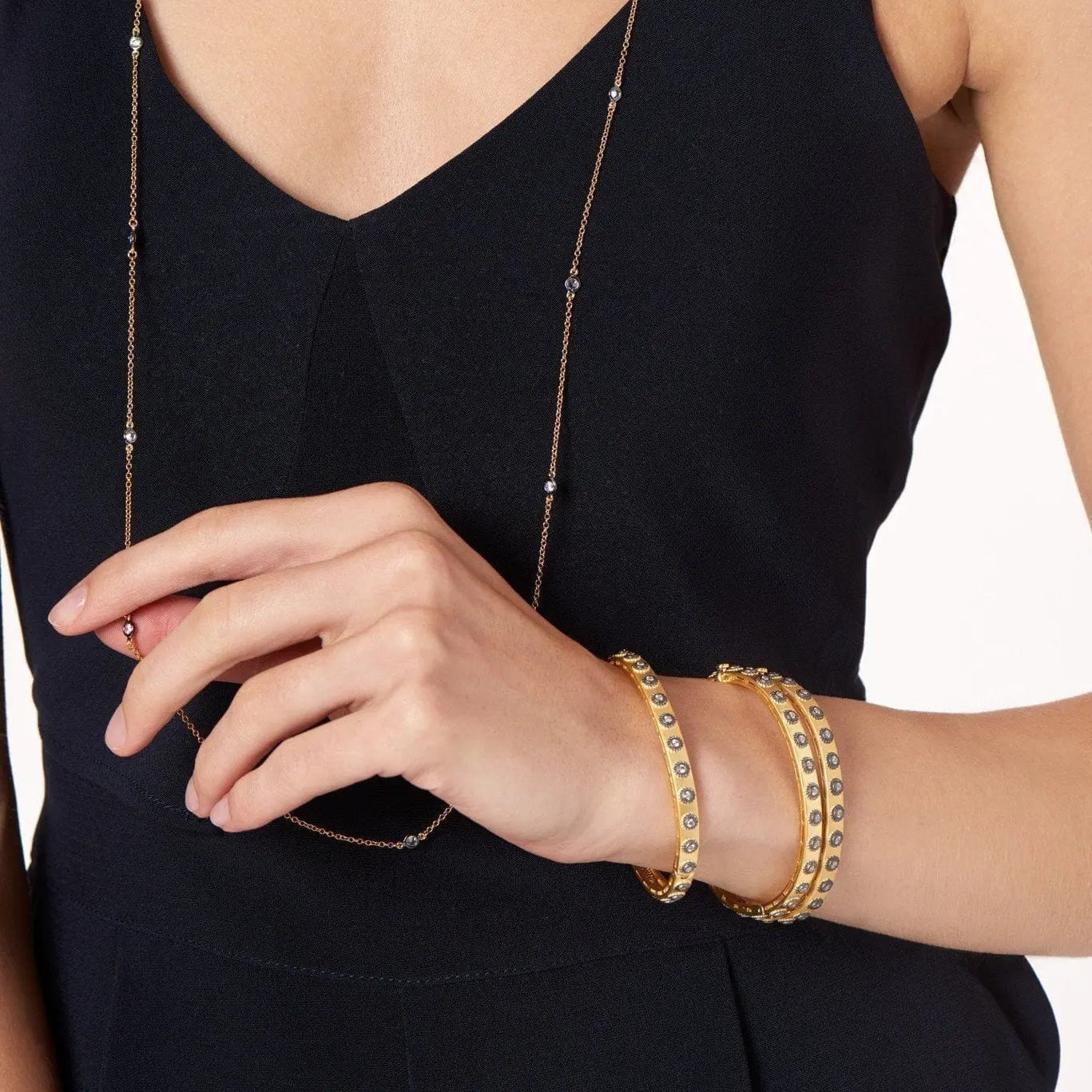 Signature Studded Eternity Hinge Bangle - FREIDA ROTHMAN