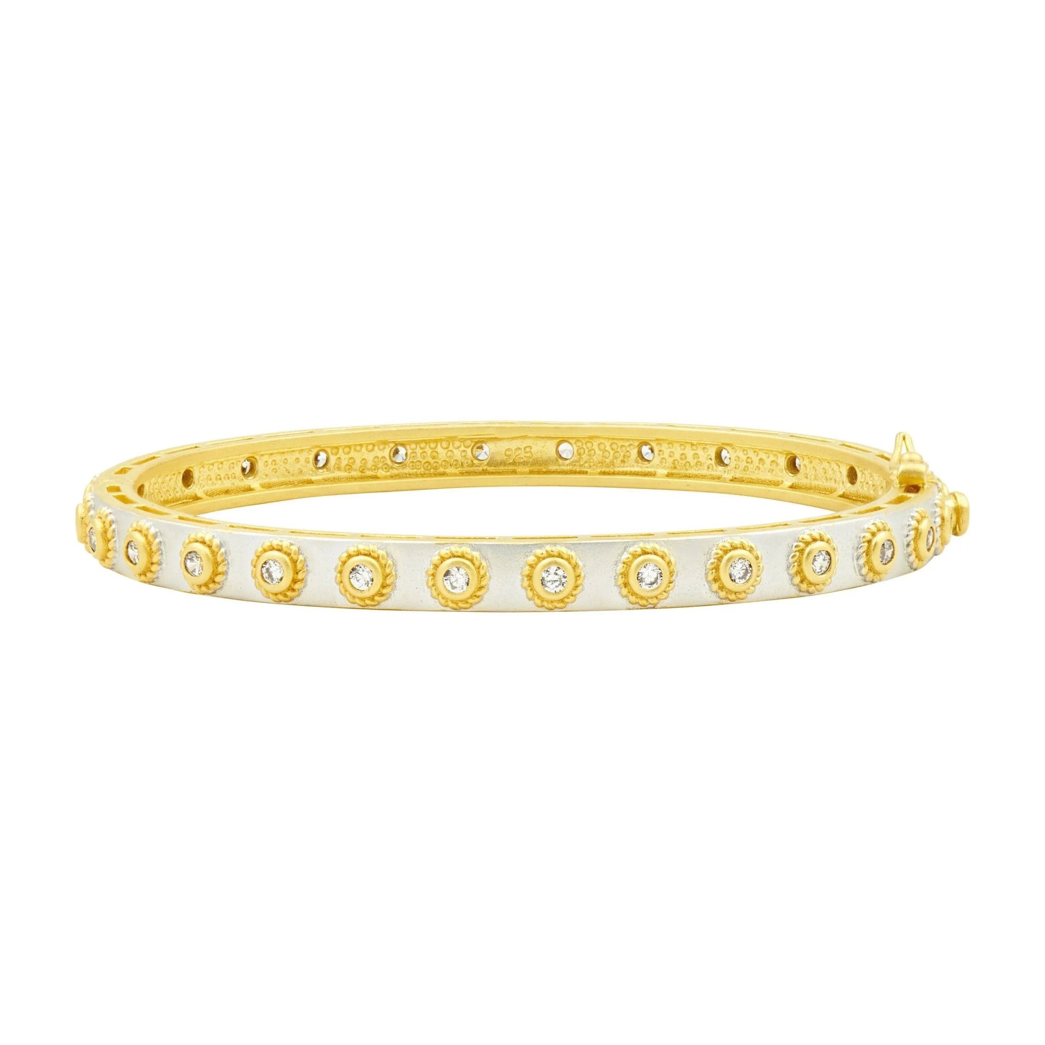 Studded Eternity Hinge Bangle - FREIDA ROTHMAN