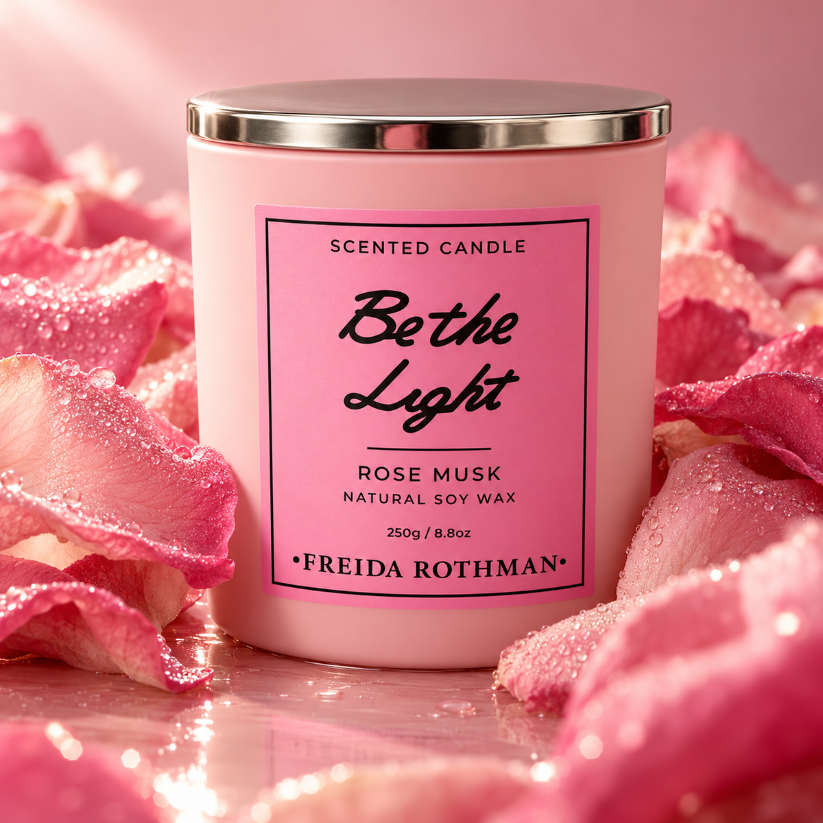 Be the Light Rose Musk Candle