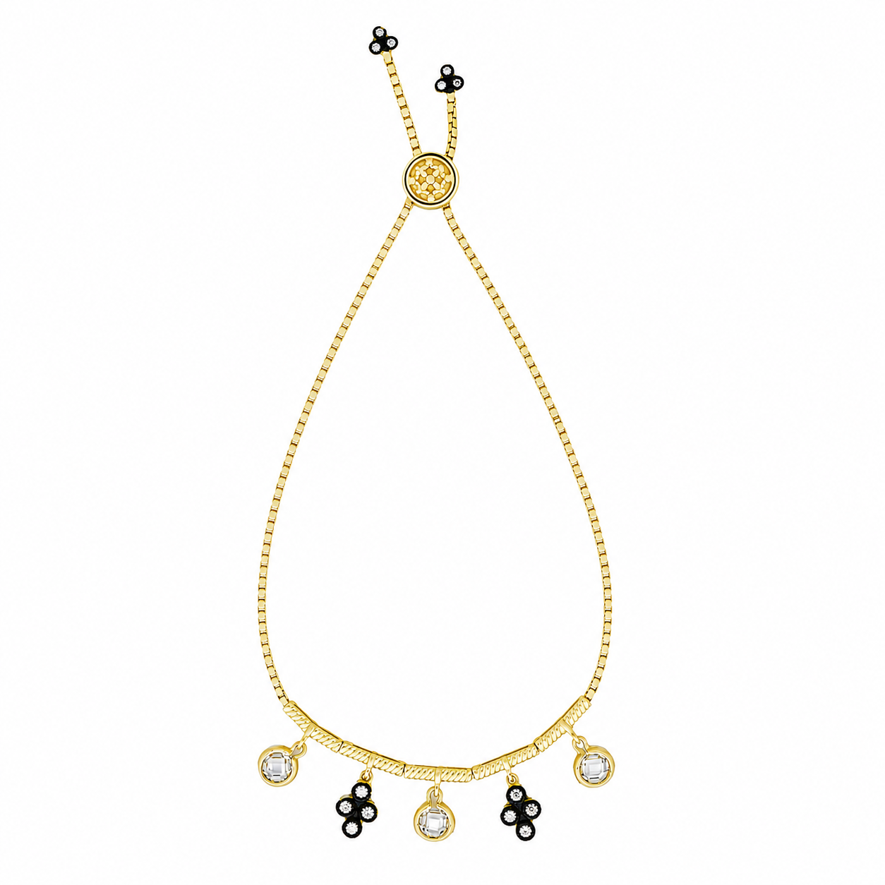 Exclusive Noir Charm Slider Bracelet
