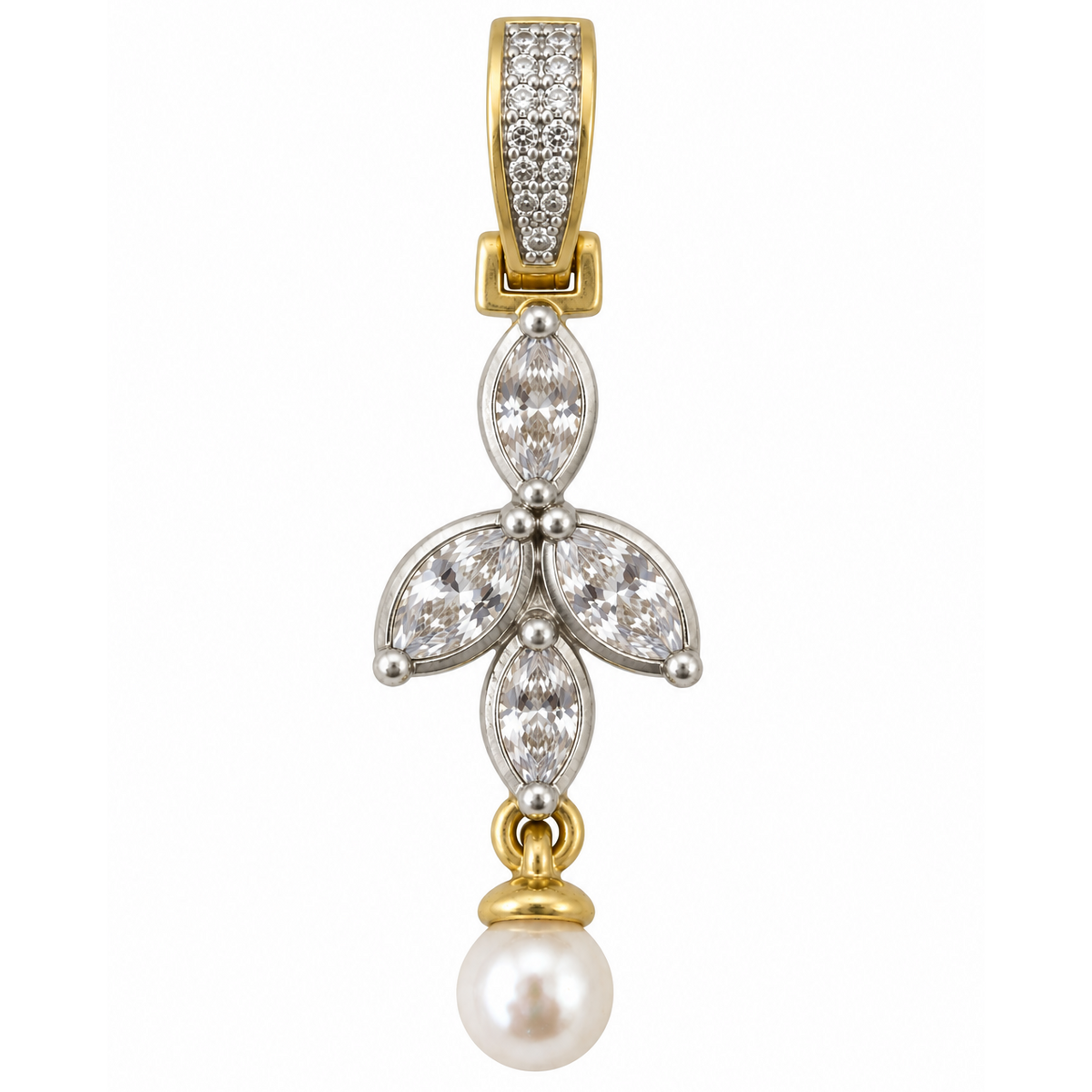 Petals of Light Pearl Charm