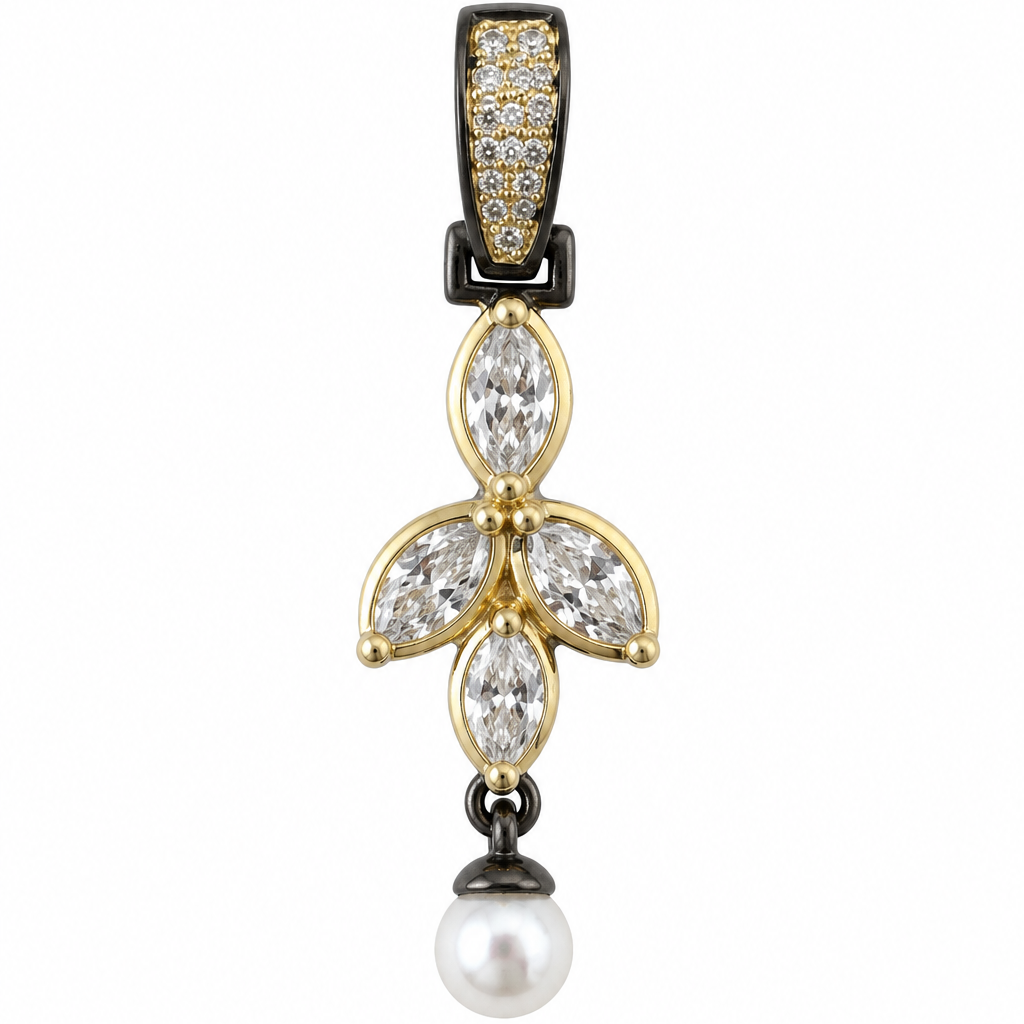 Petals of Light Pearl Charm