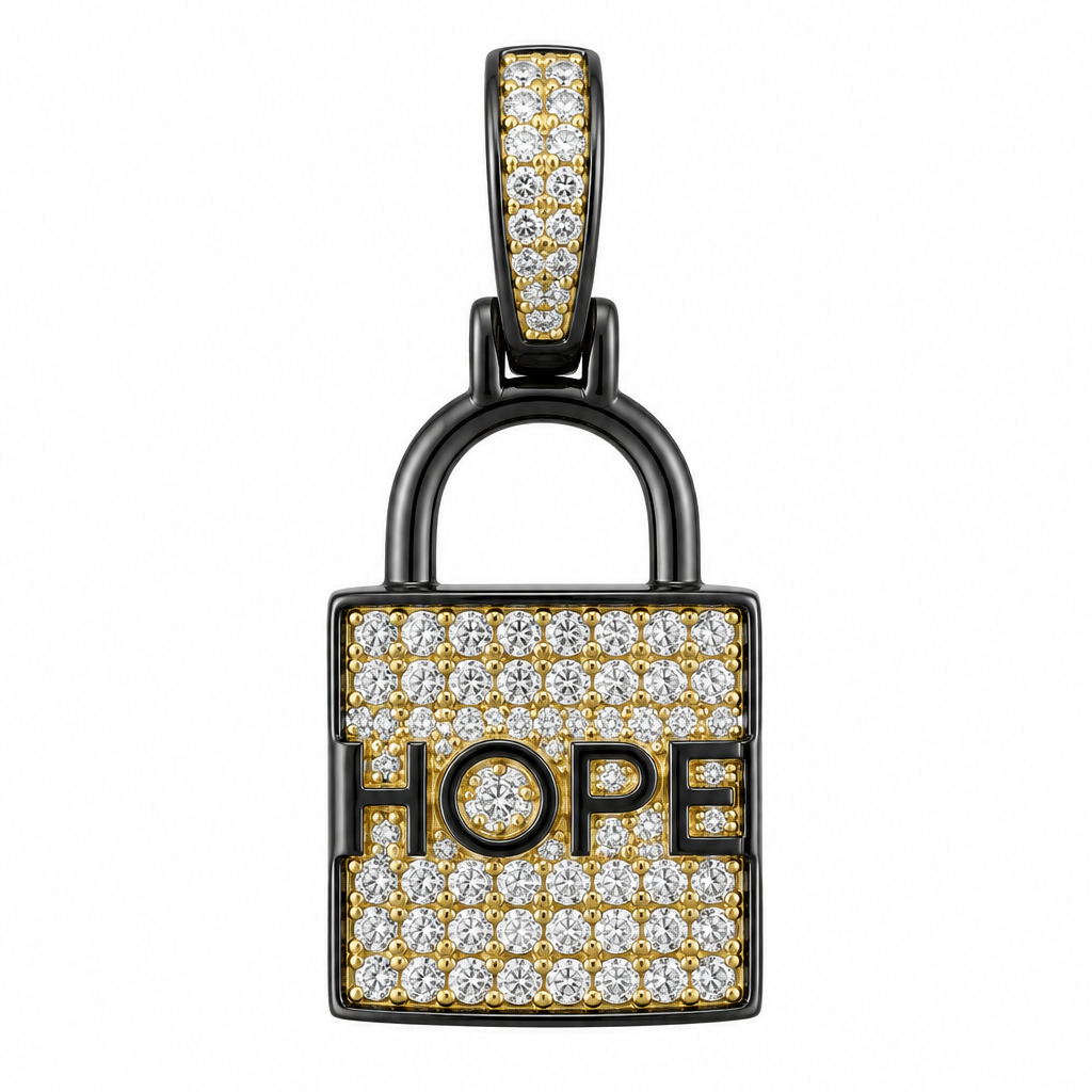 Locked in Hope Pavé Charm