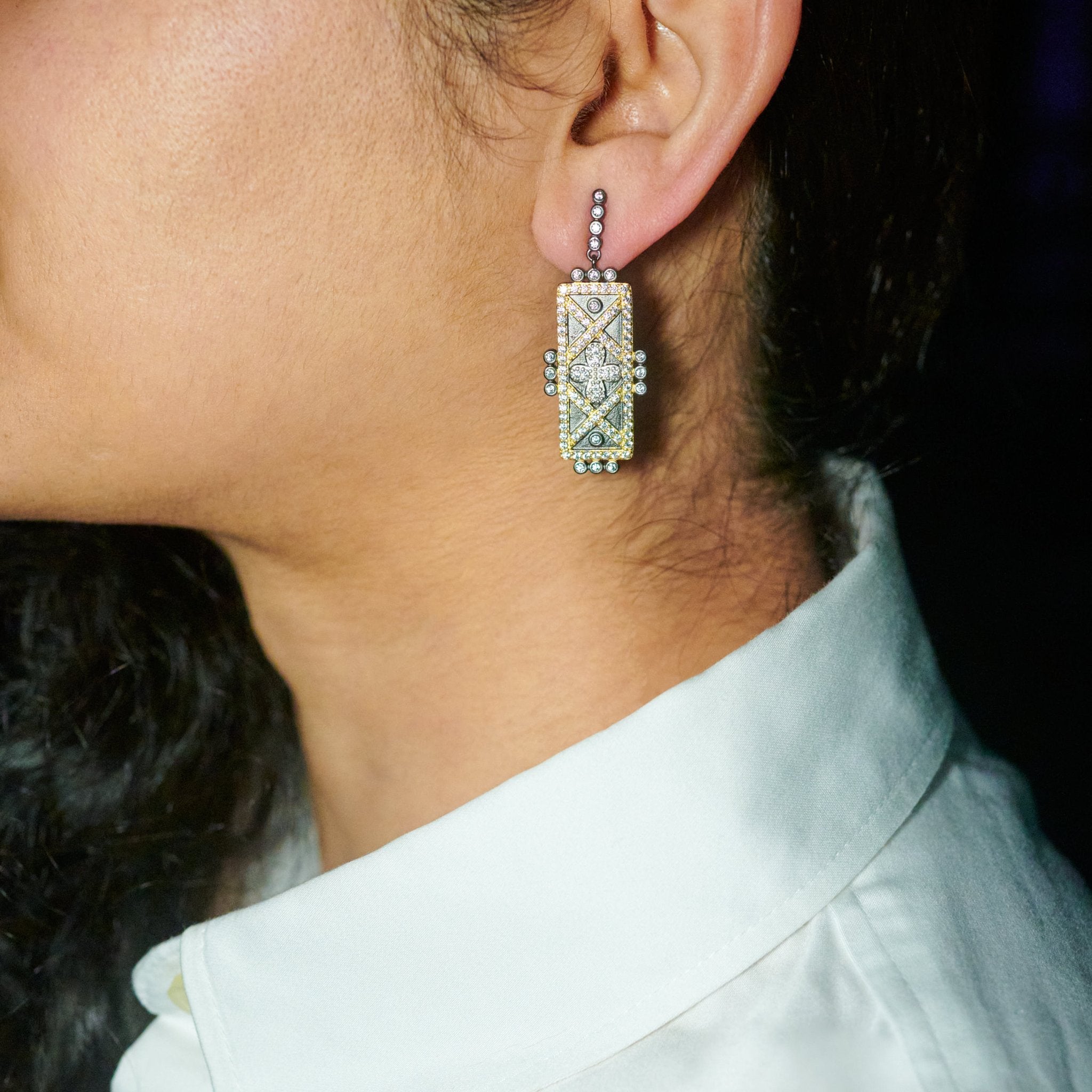 Brooklyn Edge Mosaic Drops - FREIDA ROTHMAN