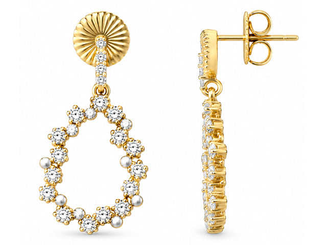 Midnight Pavé Teardrop Earring