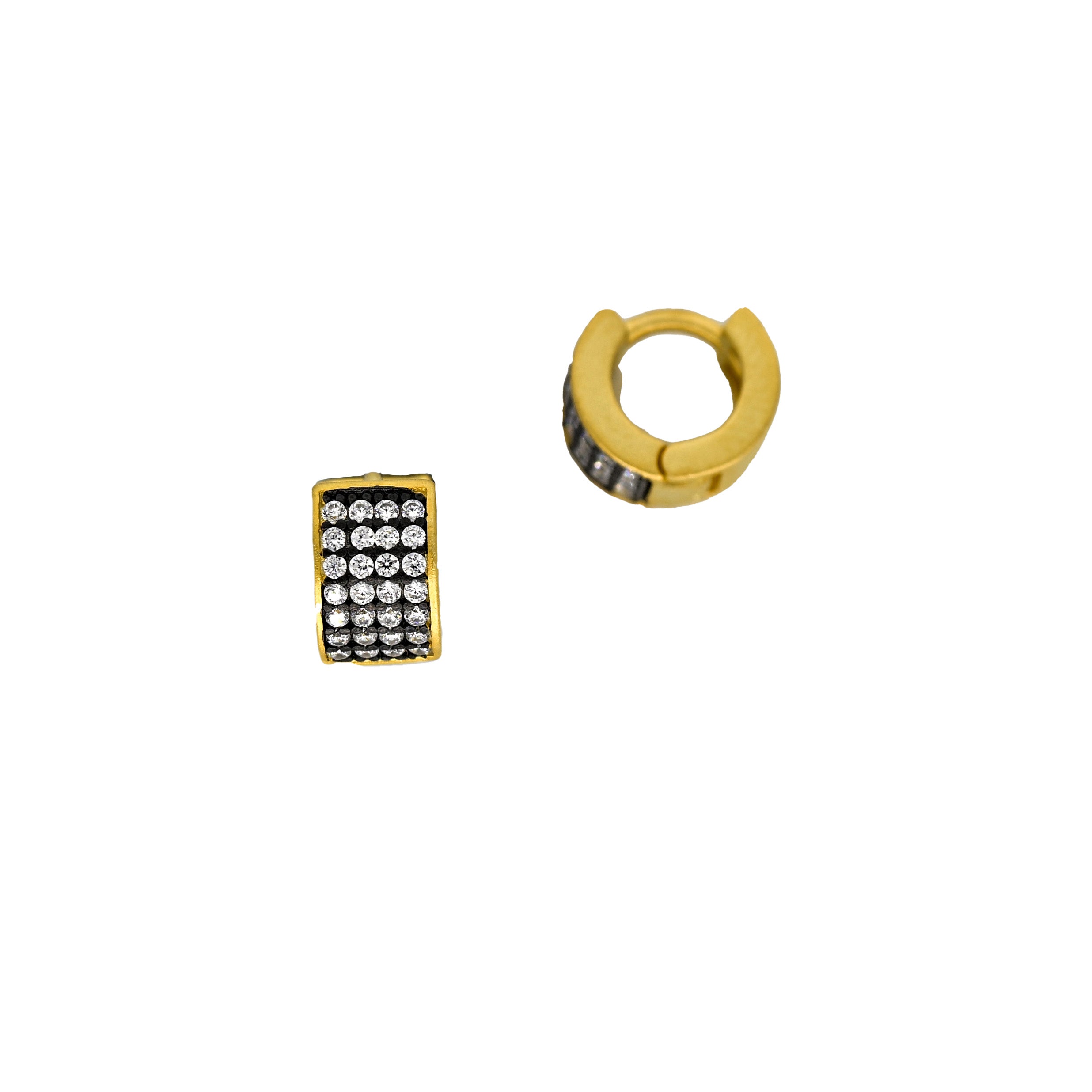Mini Pavé Huggie Hoop