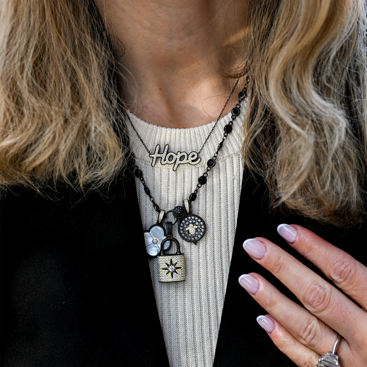 Honeycomb Bee Charm