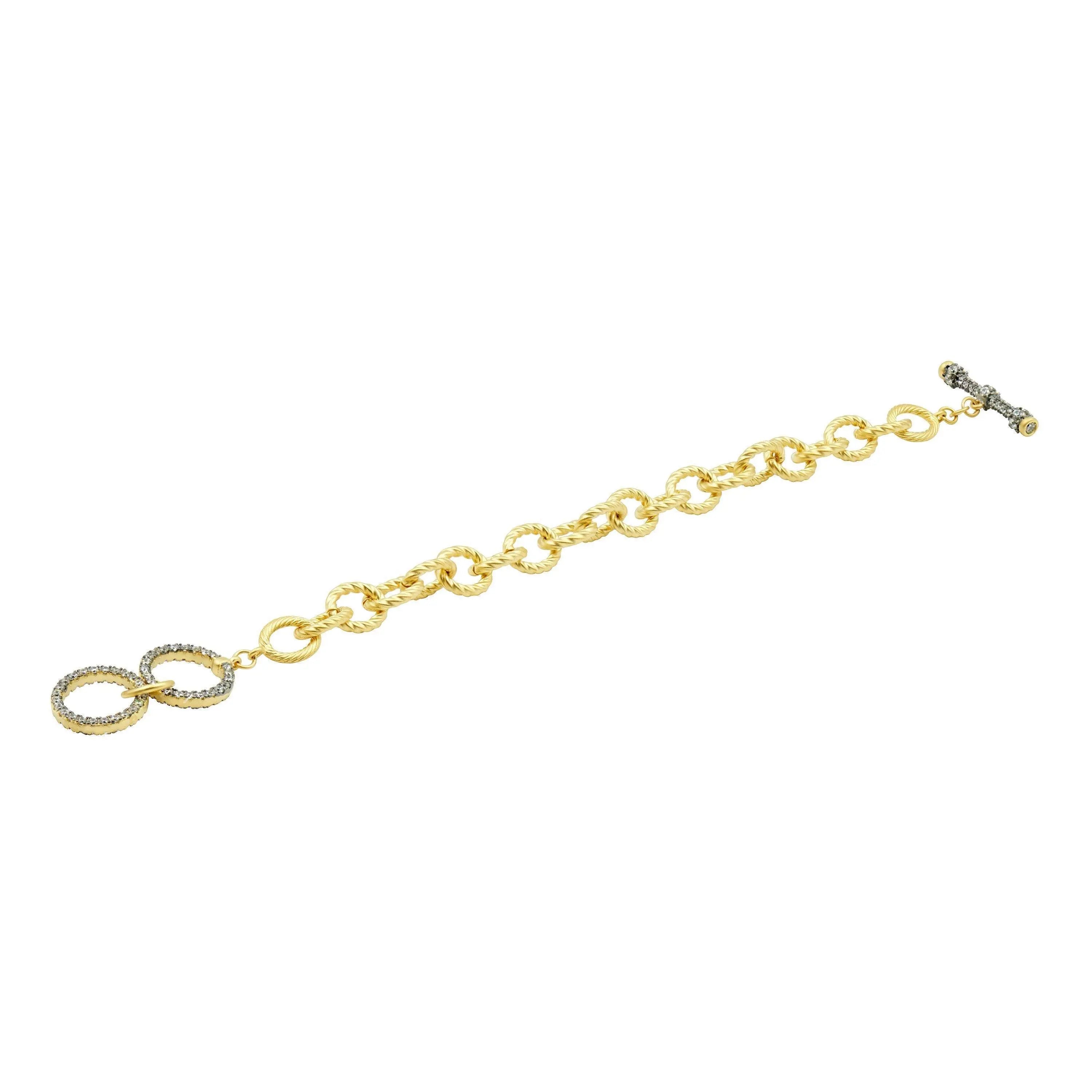 Signature Two Tone Chain Bracelet - FREIDA ROTHMAN