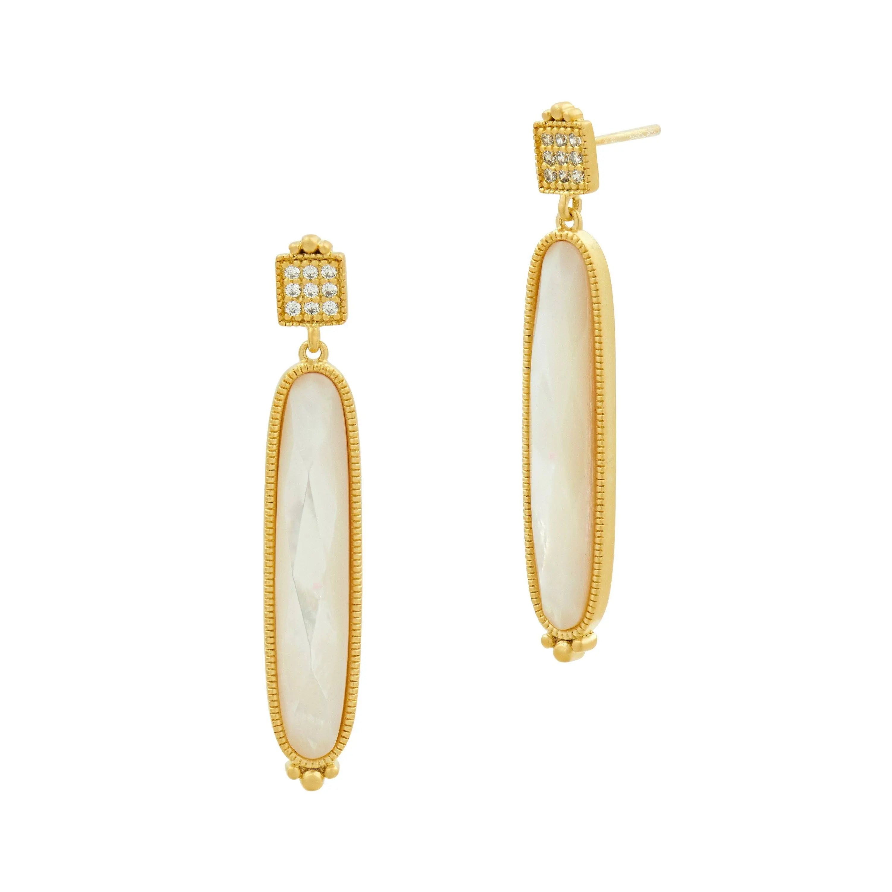 DefaultTitle Amazonian Allure Mother of Pearl Drop Earrings FR Vault EARRING