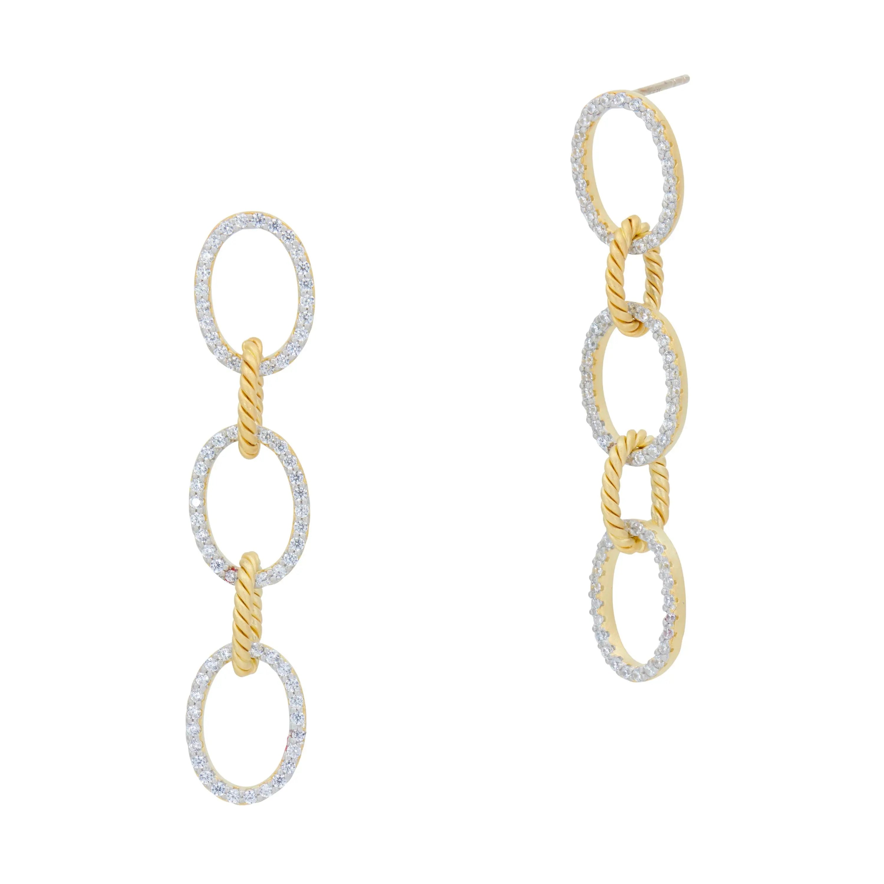 Bright Sky Chain Link Earrings Midnight EARRING