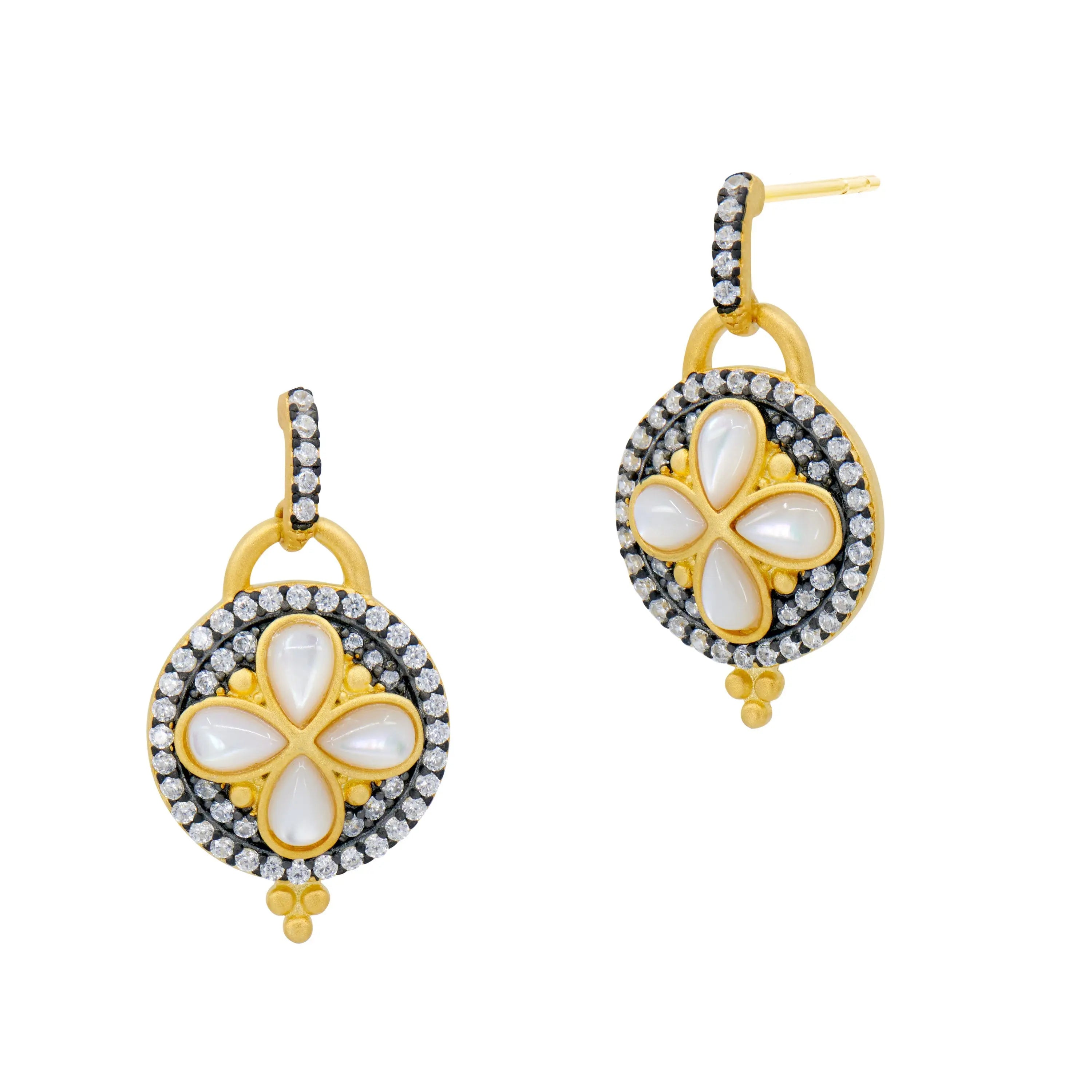 GoldBlack Brooklyn In Bloom Drop Earrings Armor of Hope EARRING