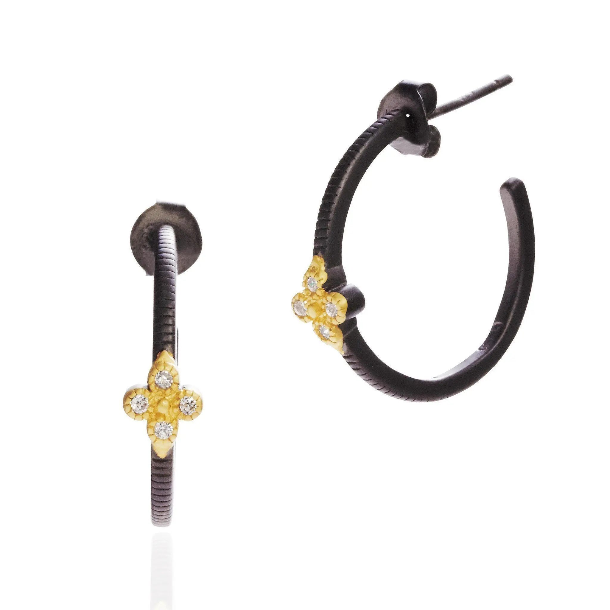 Clover Huggie Hoop Earrings - FREIDA ROTHMAN