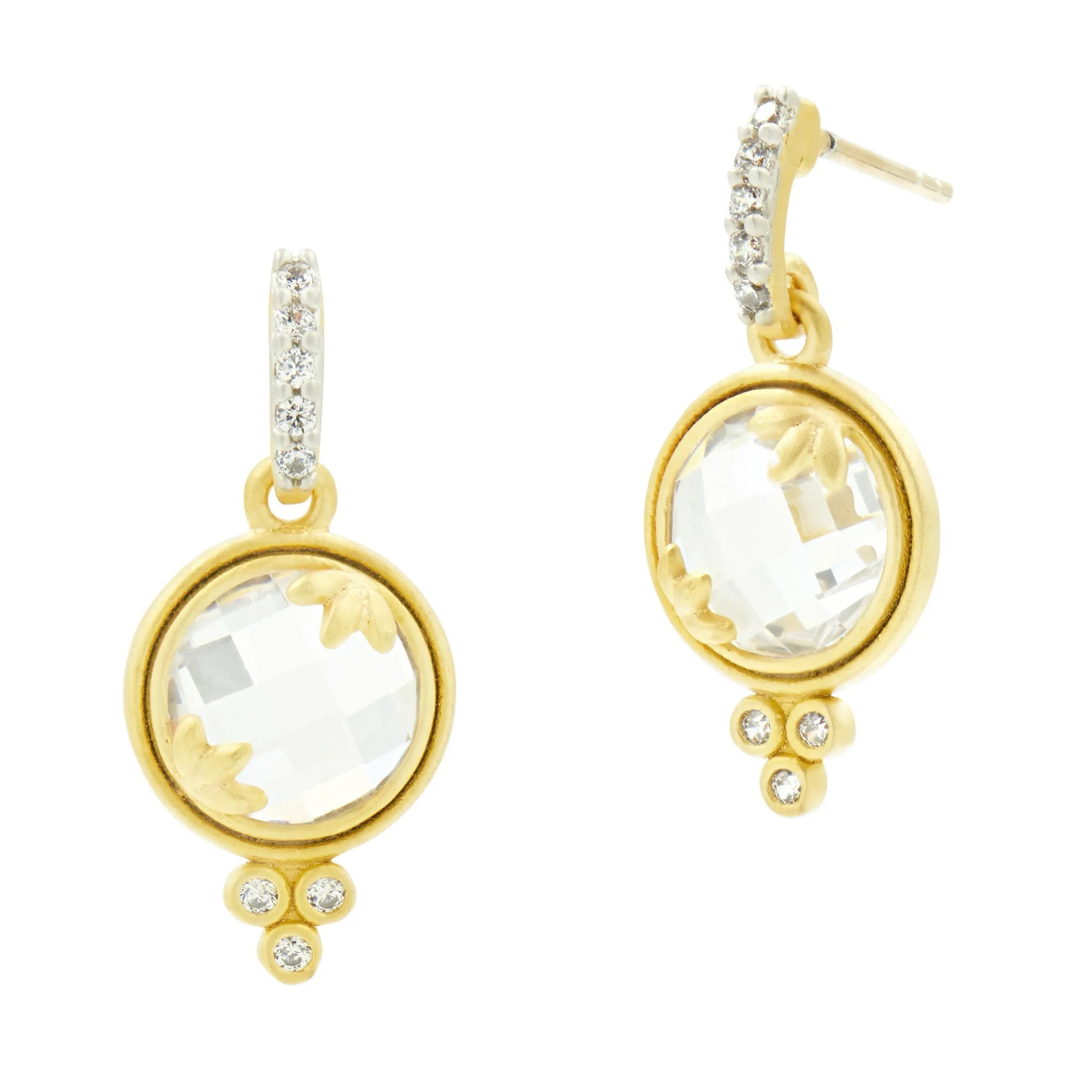 Fleur Bloom Mini Drop Earrings - FREIDA ROTHMAN