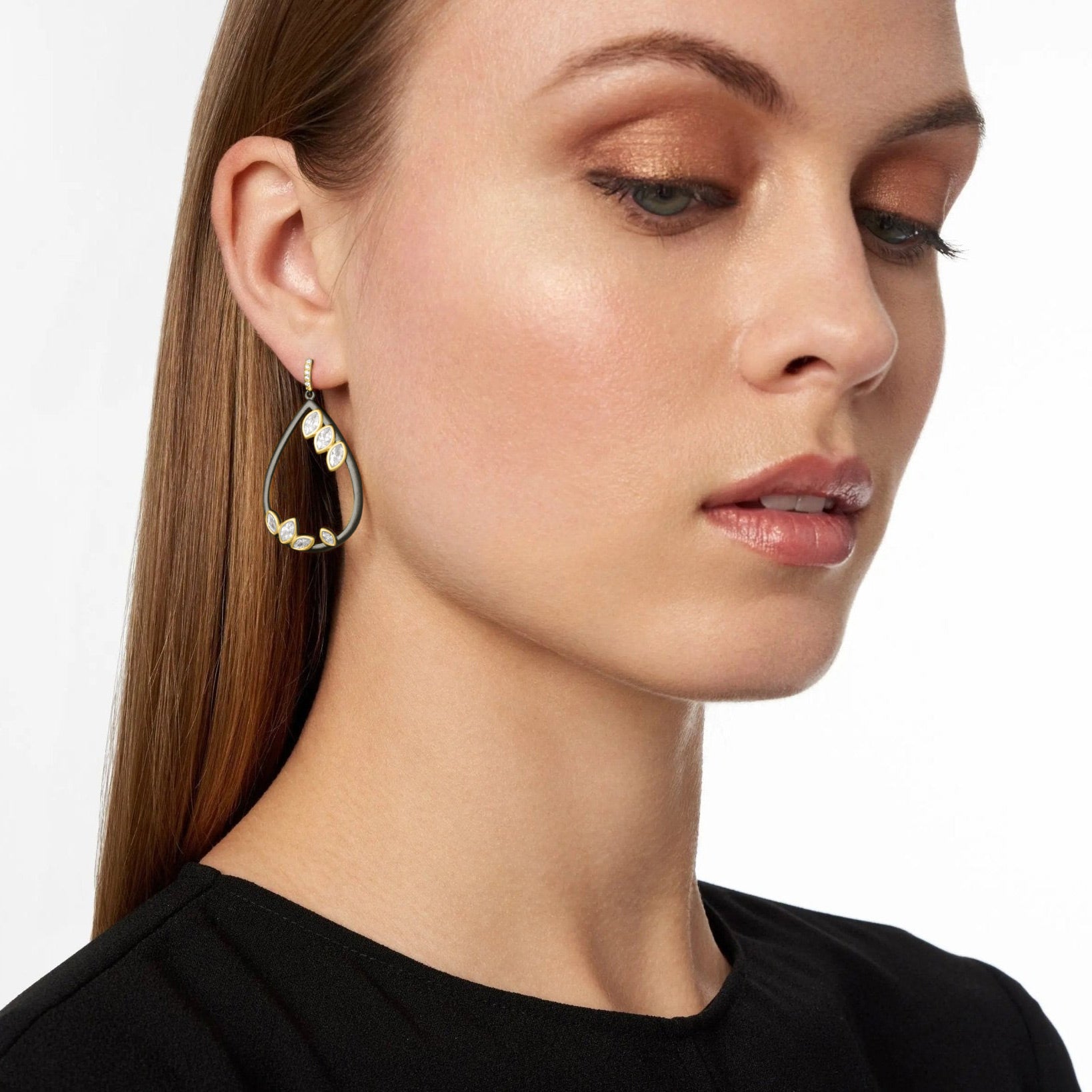Petals in Bloom Teardrop Earrings - FREIDA ROTHMAN
