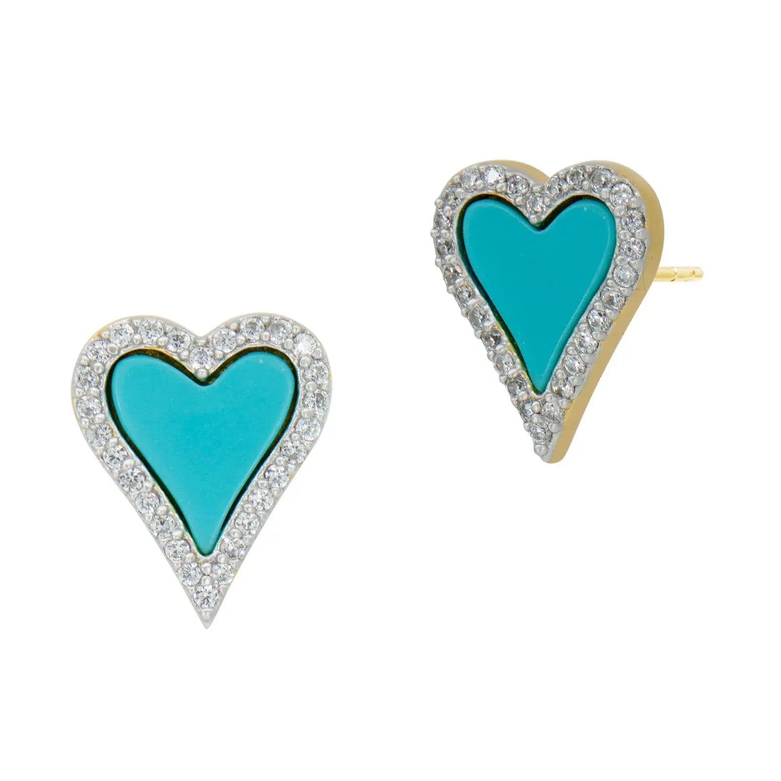 Turquoise From the Heart Stud The LOVE Collection EARRING