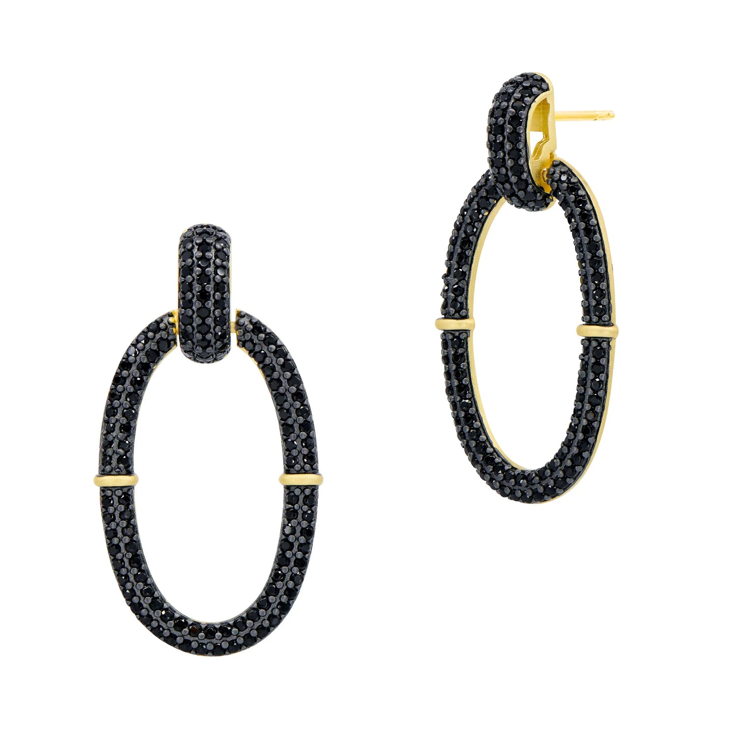 Industrial Finish Cobblestone Open Hoop Earrings Industrial Finish EARRING
