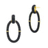 Industrial Finish Cobblestone Open Hoop Earrings Industrial Finish EARRING