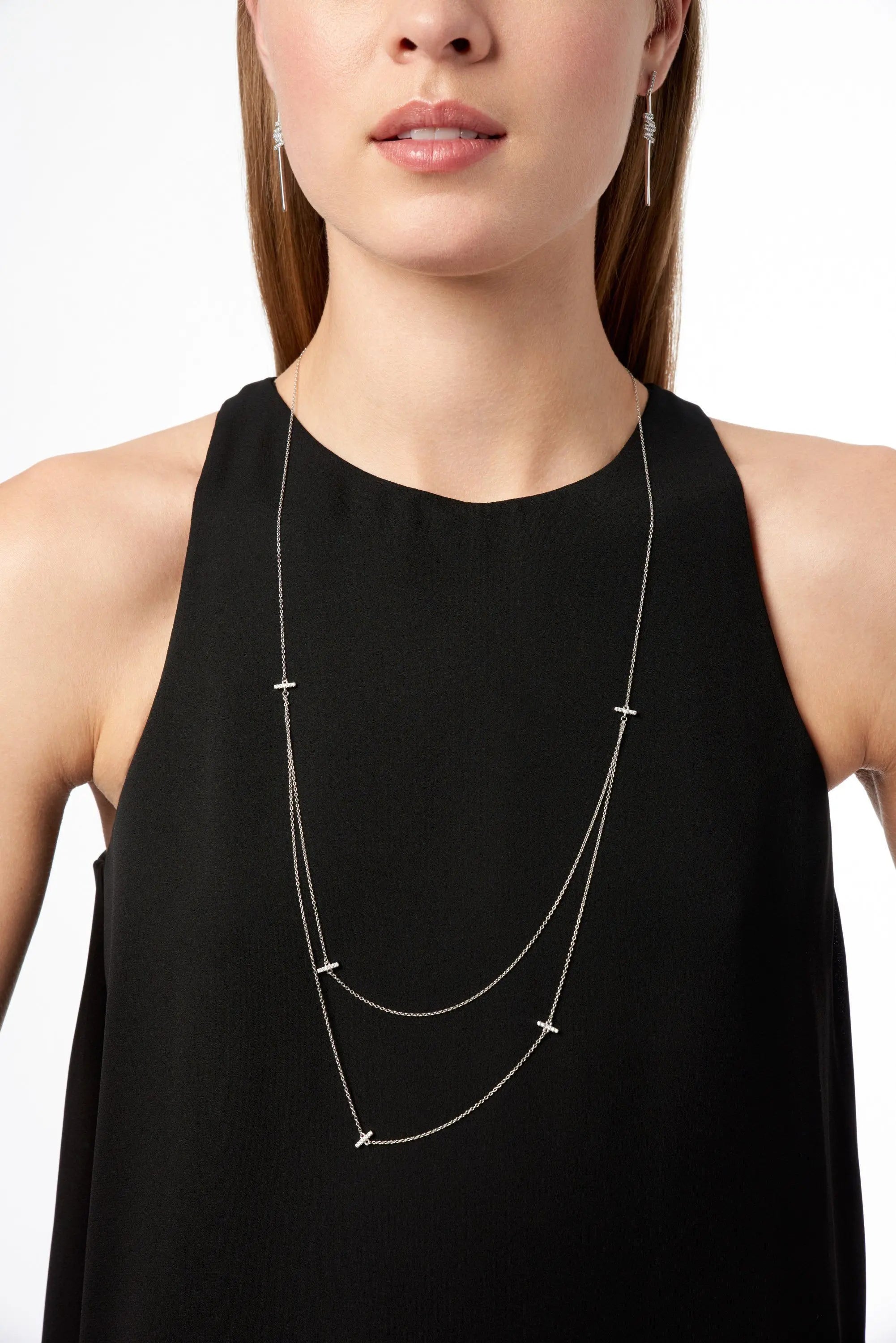 Radiance Delicate Linear Drop Earrings - FREIDA ROTHMAN