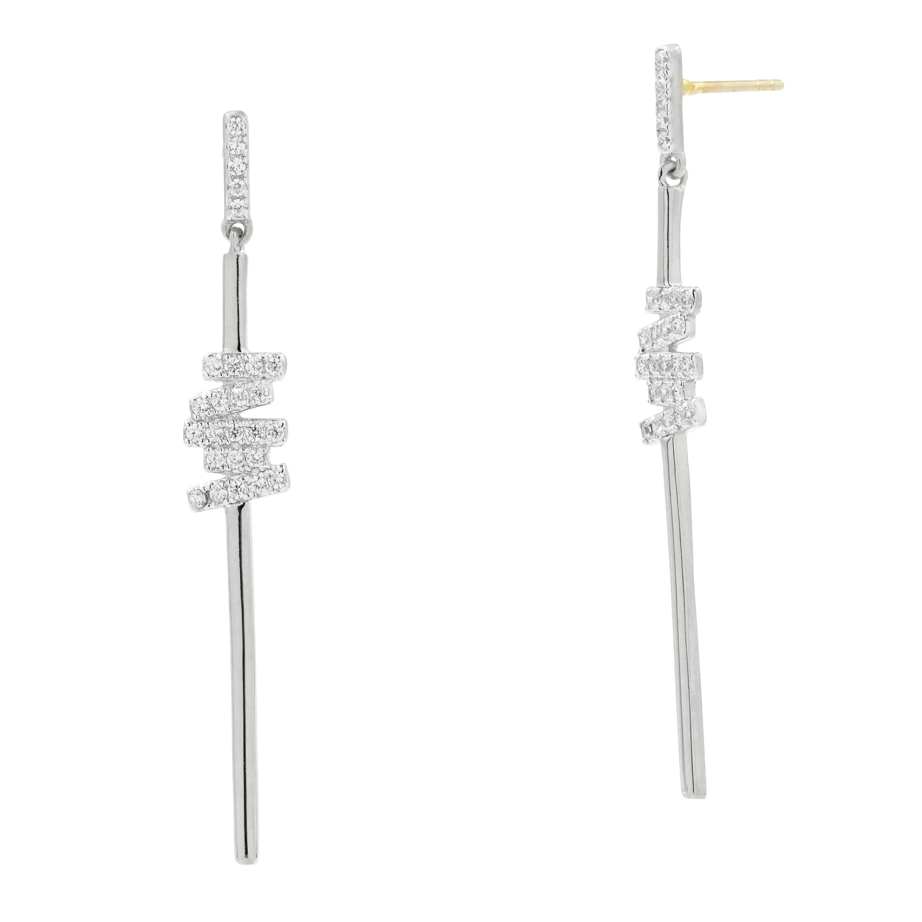 Silver Radiance Delicate Linear Drop Earring Radiance EARRING
