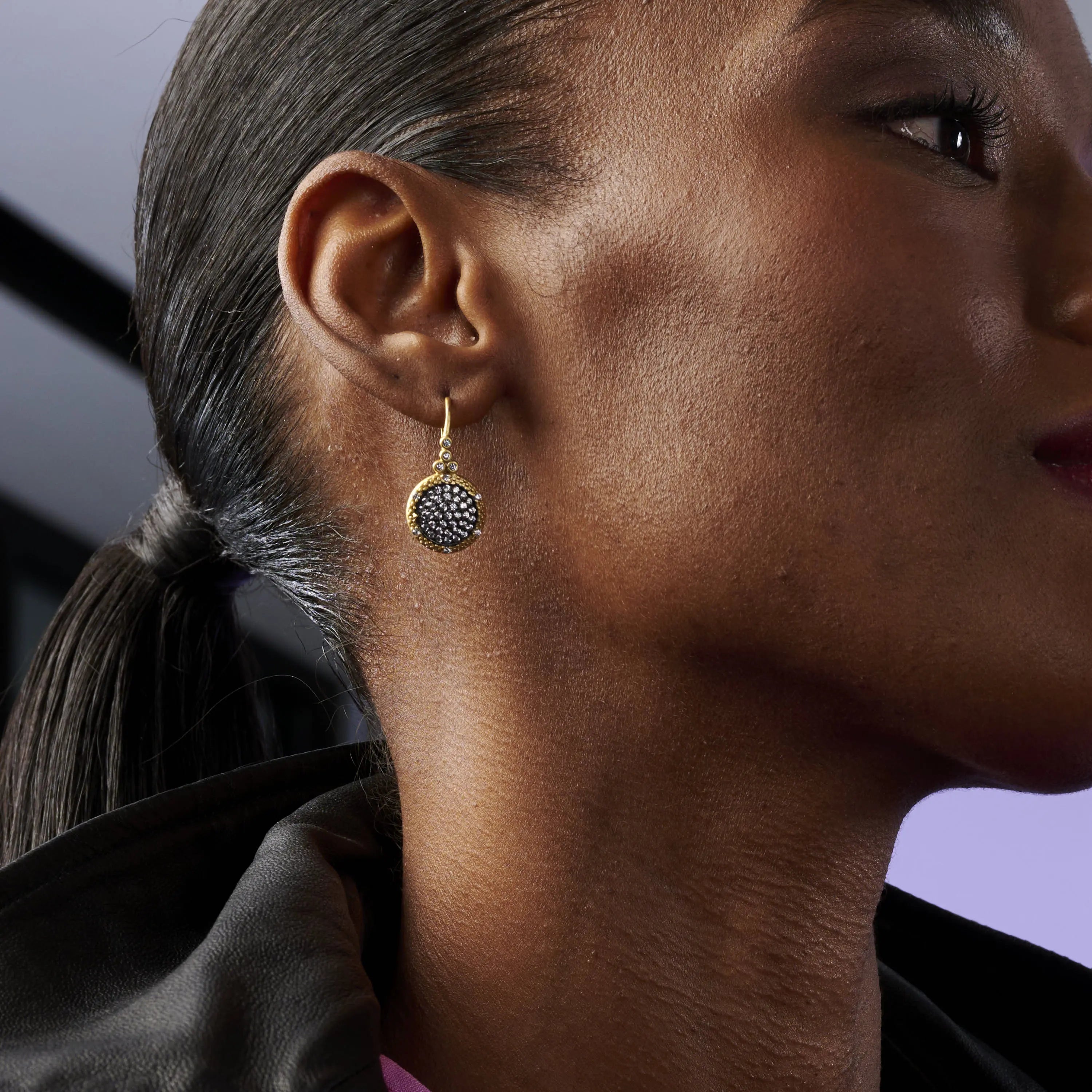 Small Times Square Lever Back Earring FREIDA ROTHMAN EARRING