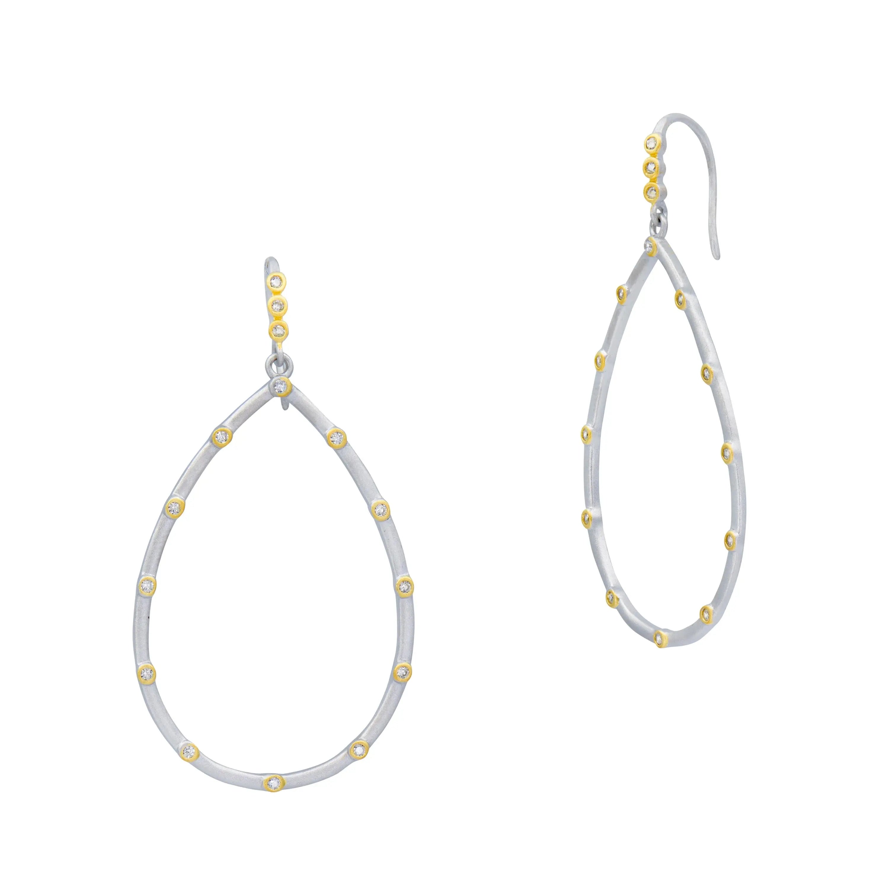 The Best Everyday Bezel Teardrop Earrings FR Signature Reimagined EARRING