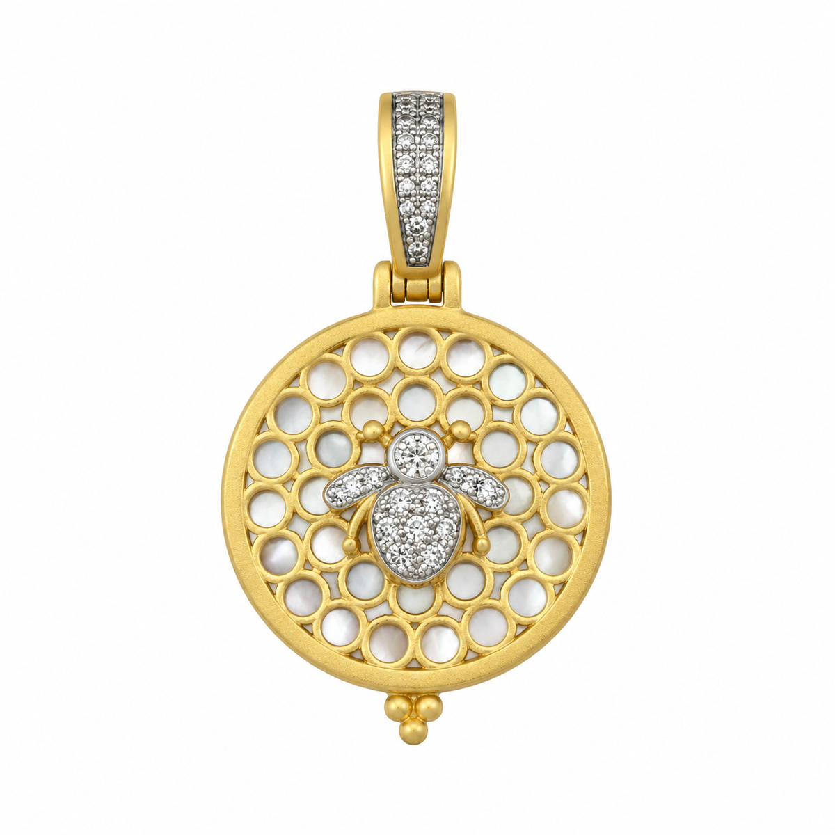Honeycomb Bee Charm