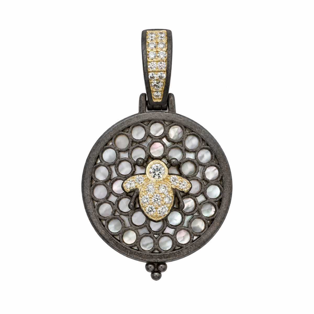Honeycomb Bee Charm