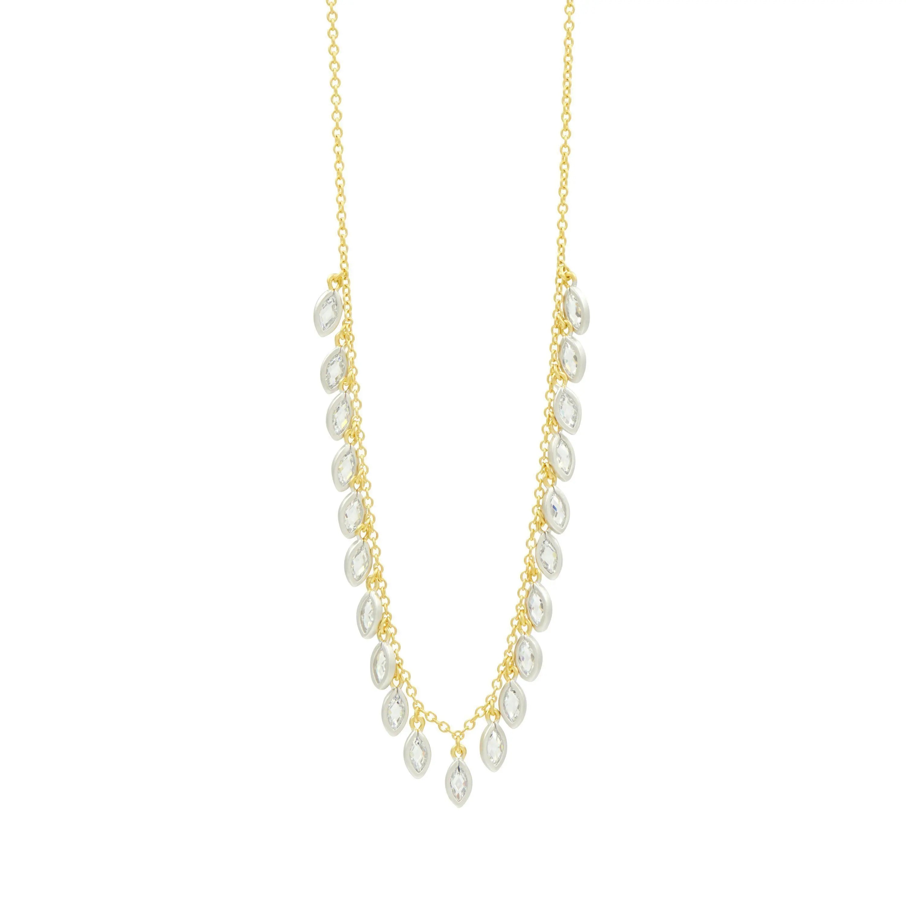Fleur Bloom Petal Fringe Necklace - FREIDA ROTHMAN