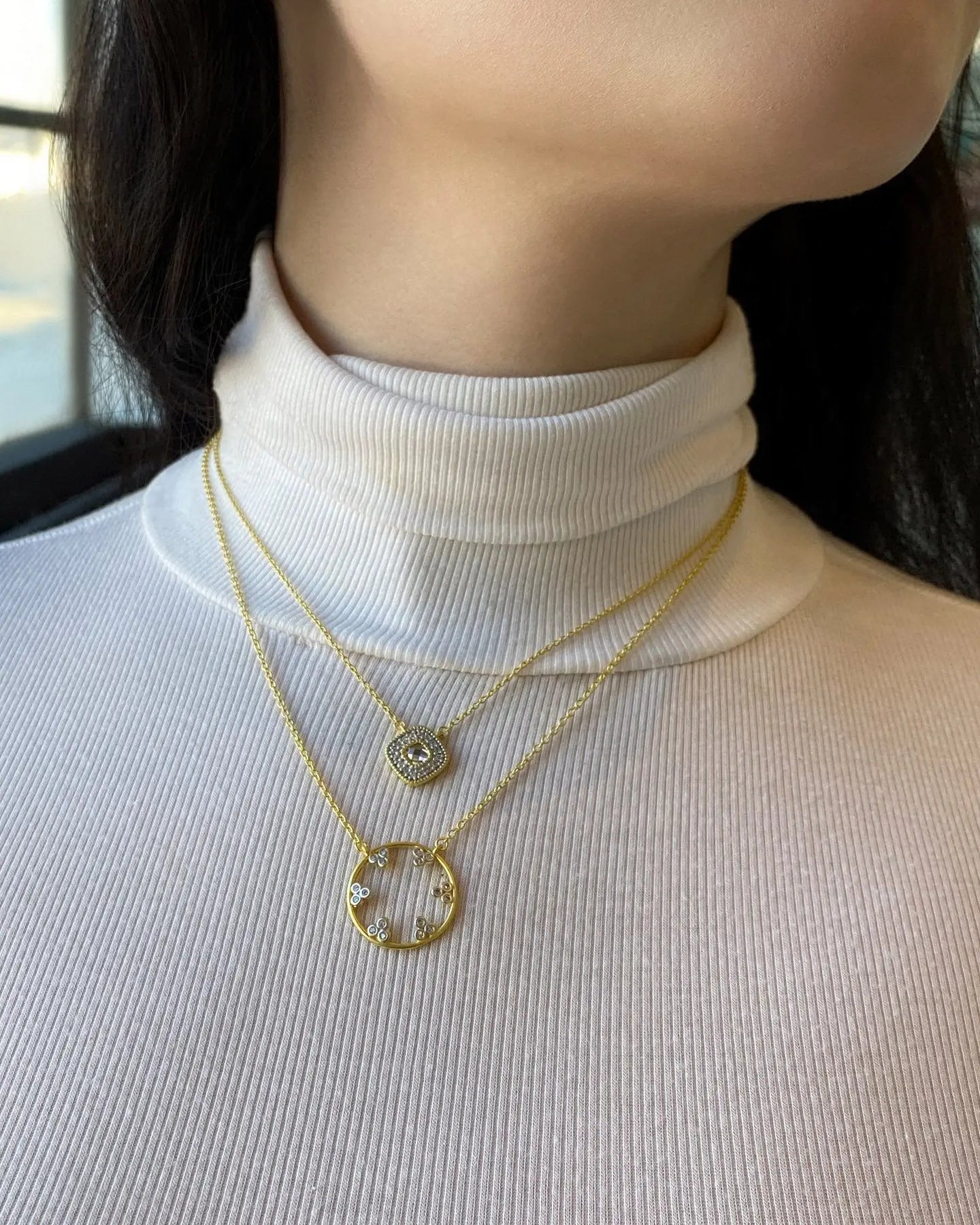 FREIDA ROTHMAN Open Pendant Necklace FR Vault NECKLACE