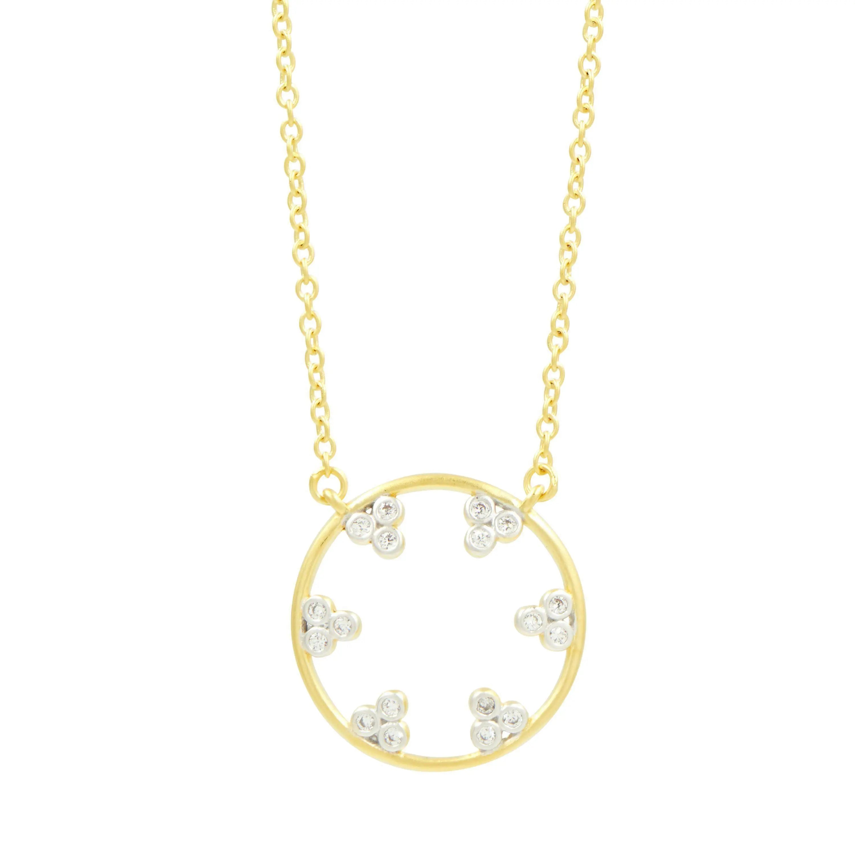 Fleur Bloom Open Pendant Necklace - FREIDA ROTHMAN