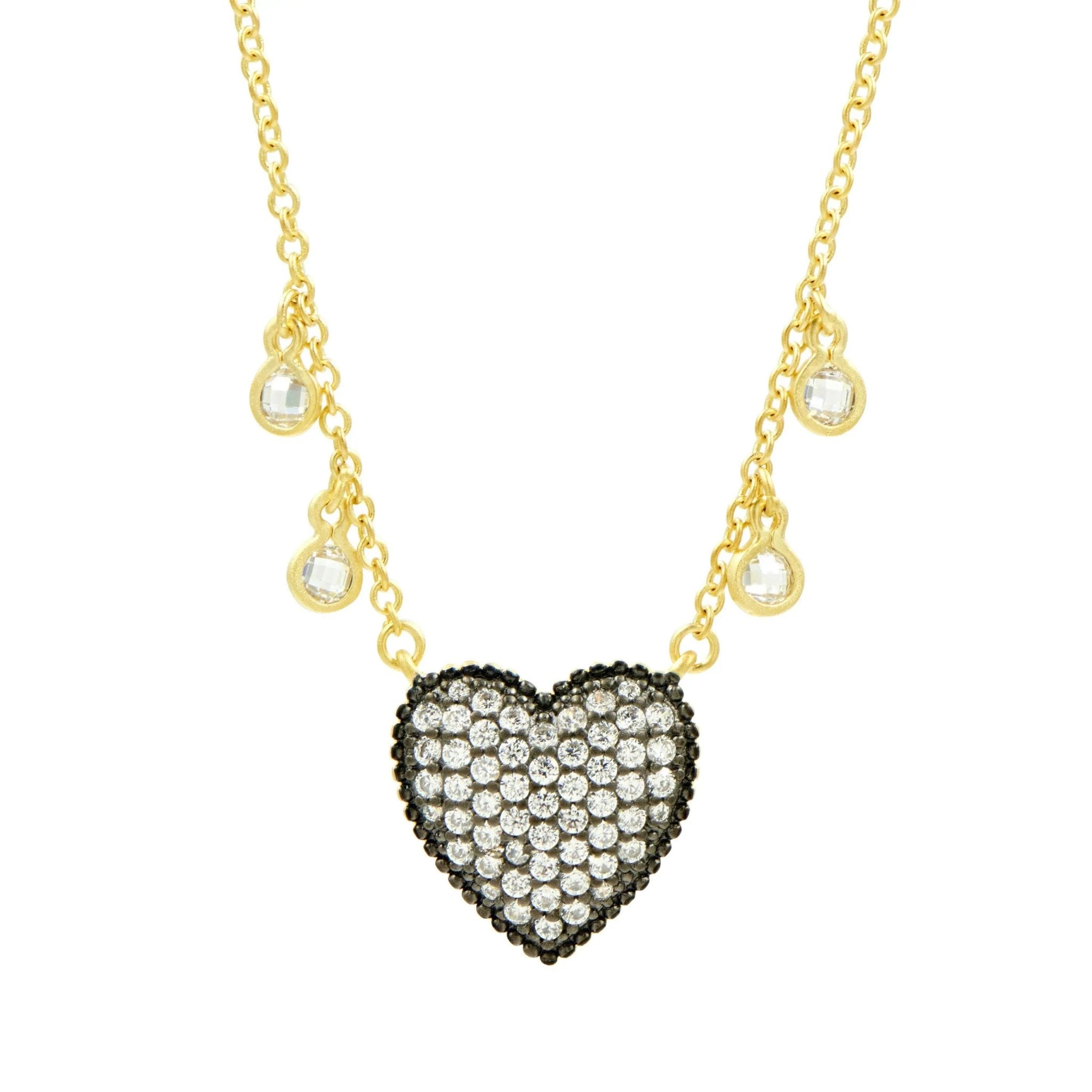 From the Heart Pavé Necklace - FREIDA ROTHMAN